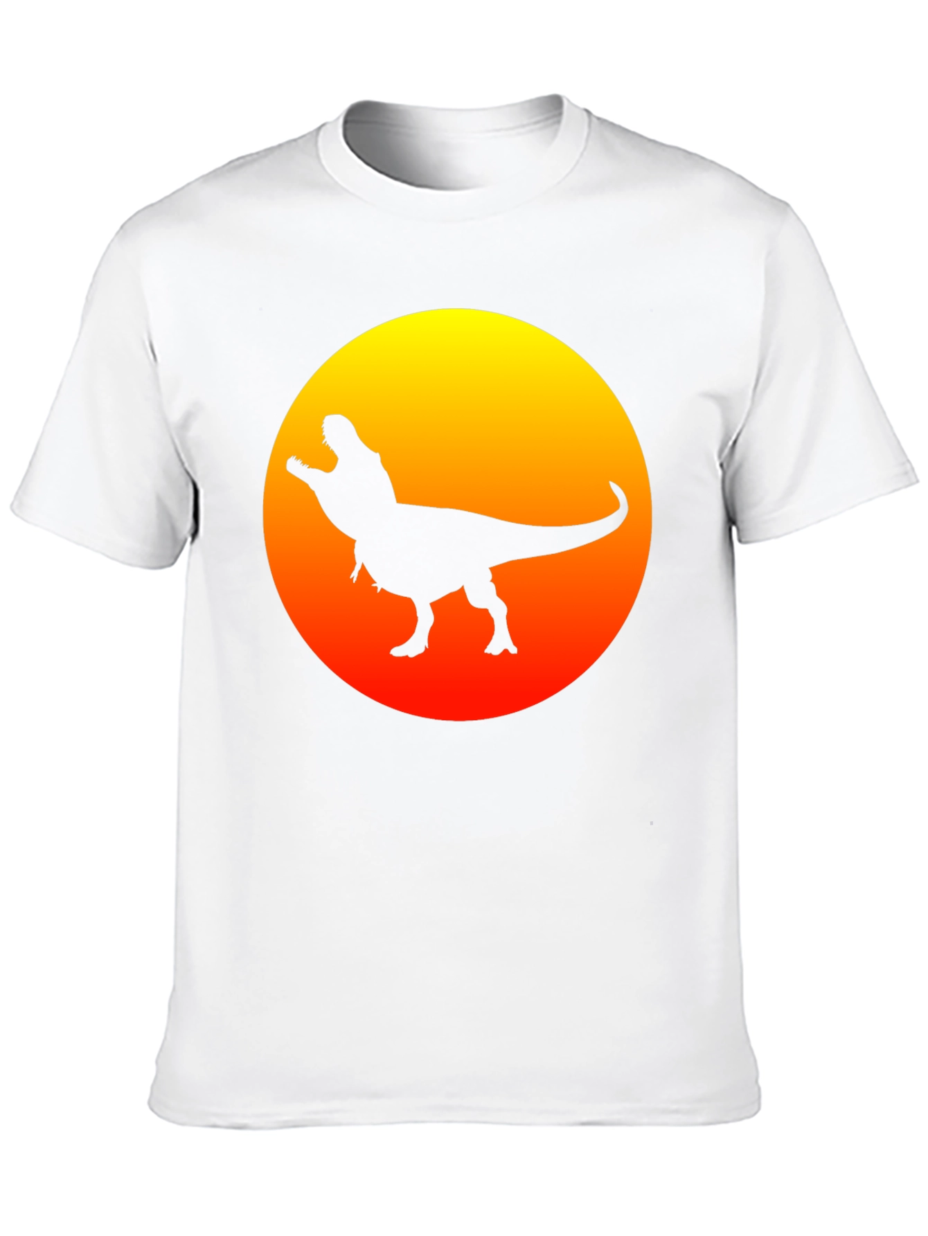 Dino Sunset Black T-Shirt