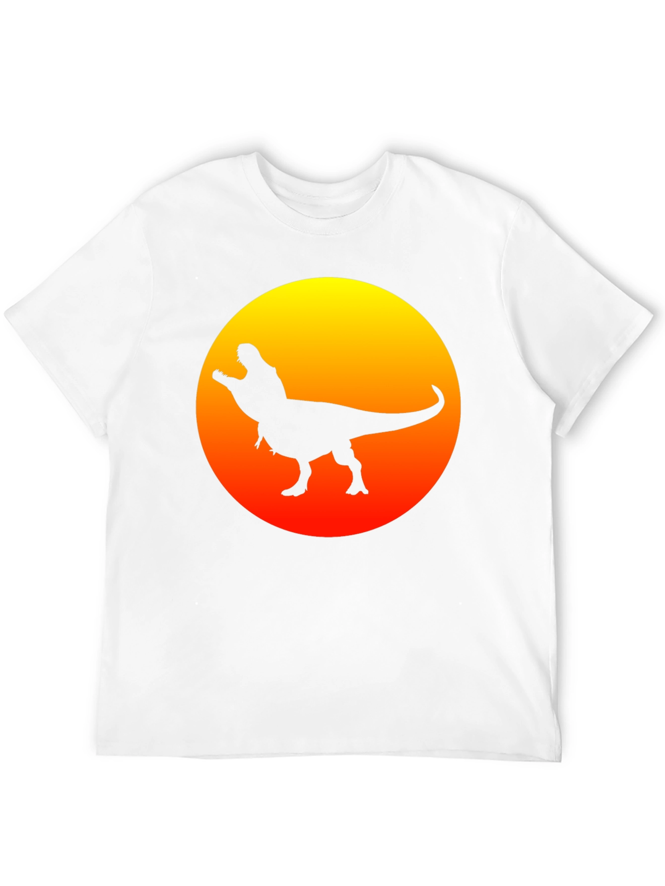 Dino Sunset Black T-Shirt