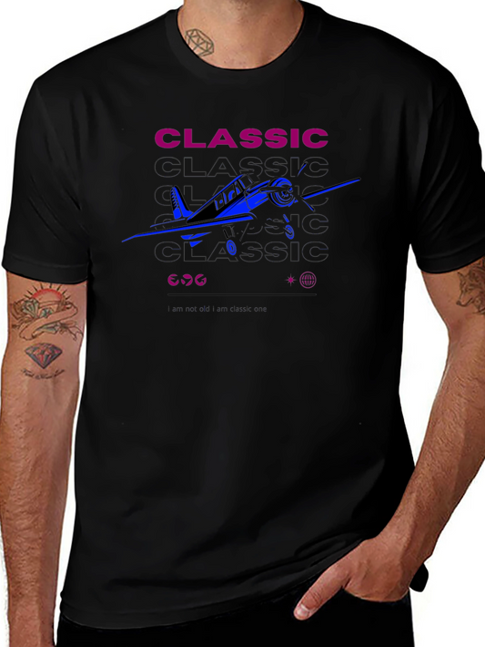 Classic Airplane Graphic T-Shirt - Vintage Style