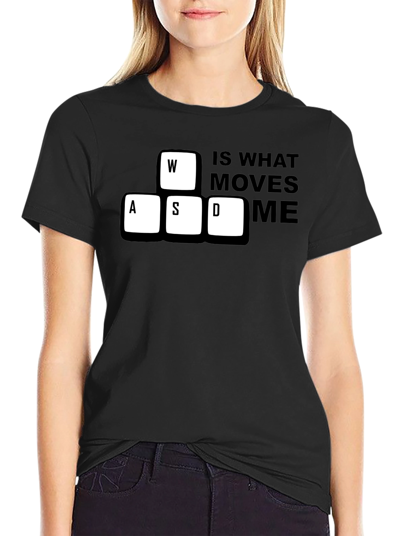 Gamer WASD Keyboard Black T-Shirt