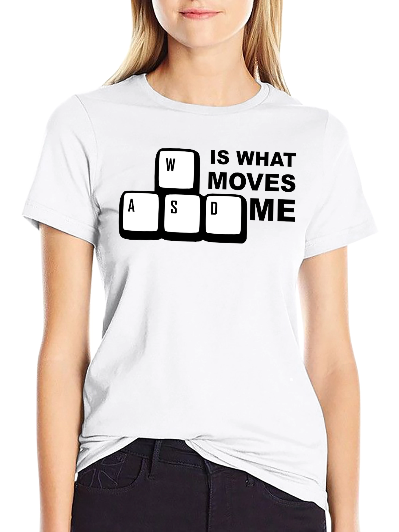 Gamer WASD Keyboard Black T-Shirt