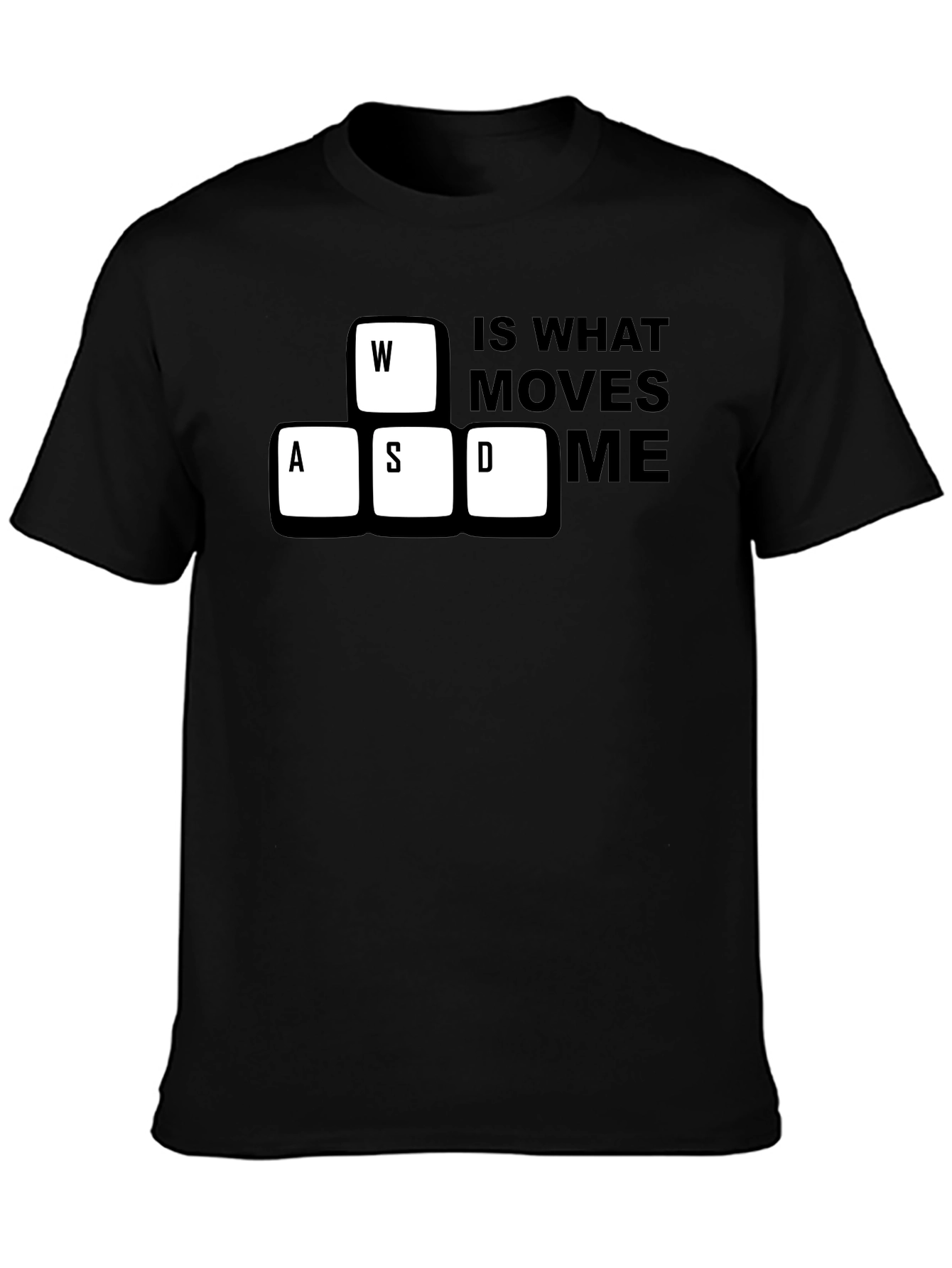 Gamer WASD Keyboard Black T-Shirt