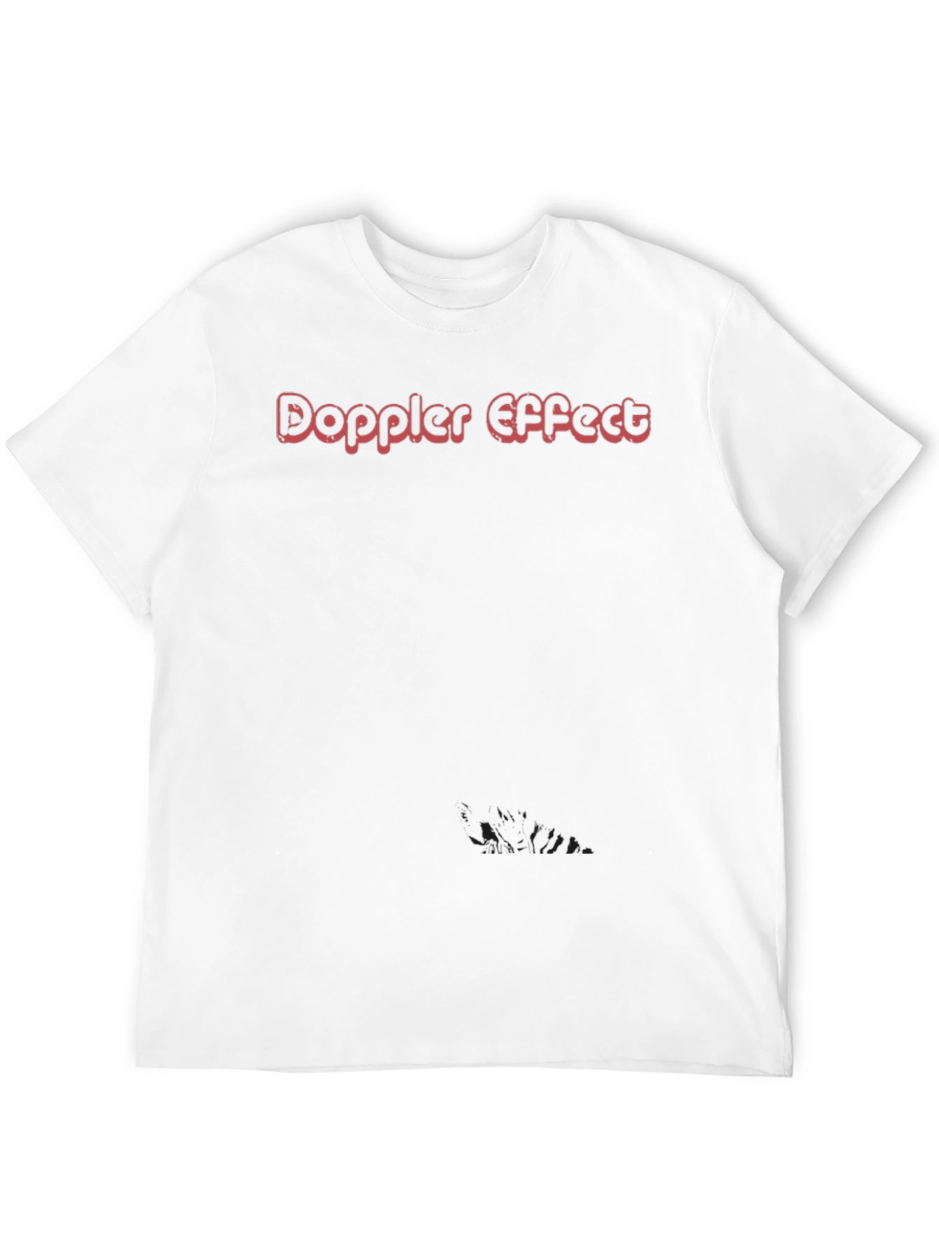 Doppler Effect Graphic Tee - Soft Black Cotton
