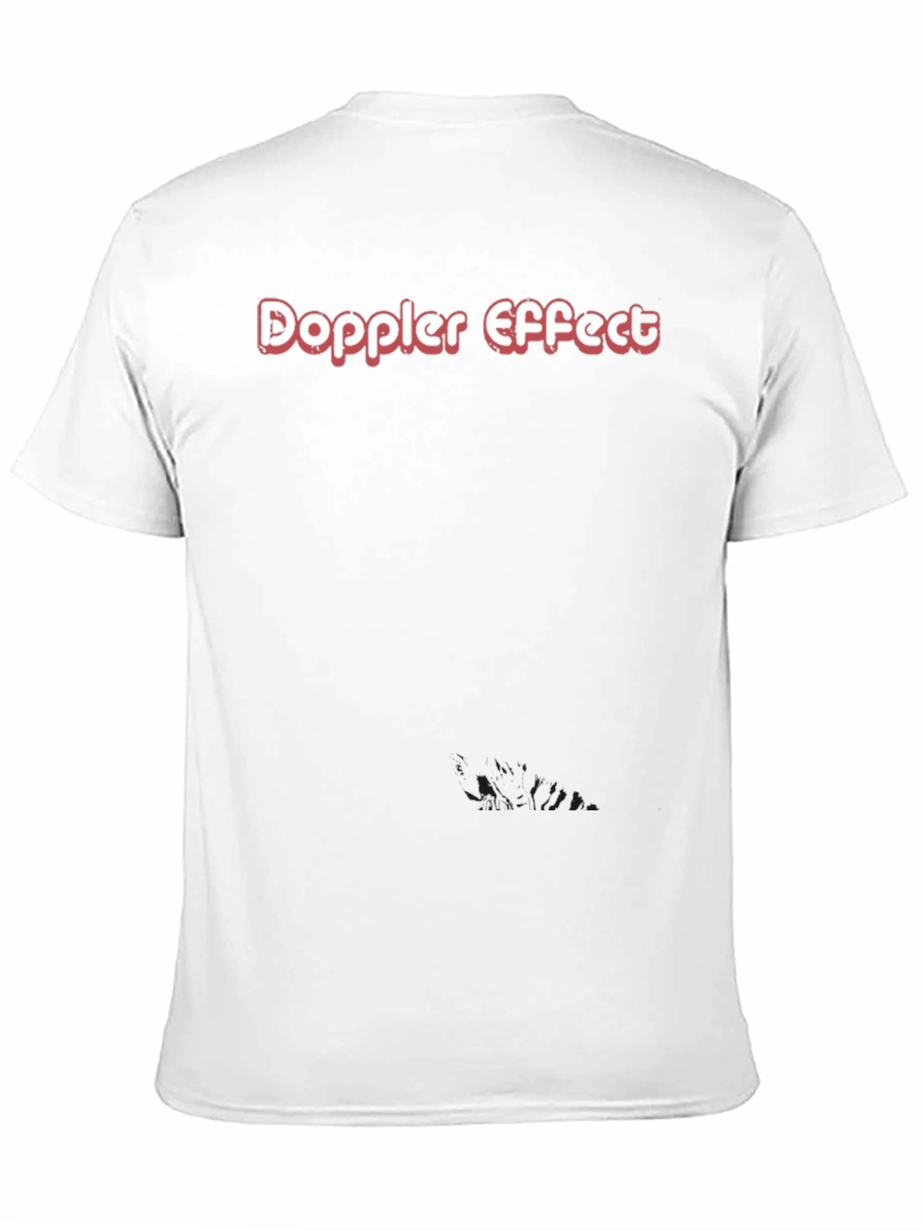 Doppler Effect Graphic Tee - Soft Black Cotton