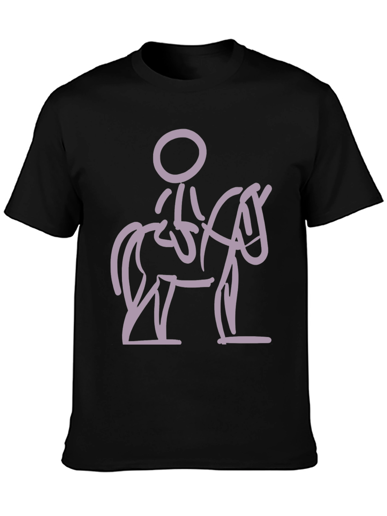 Equestrian Stick Figure Graphic Tee