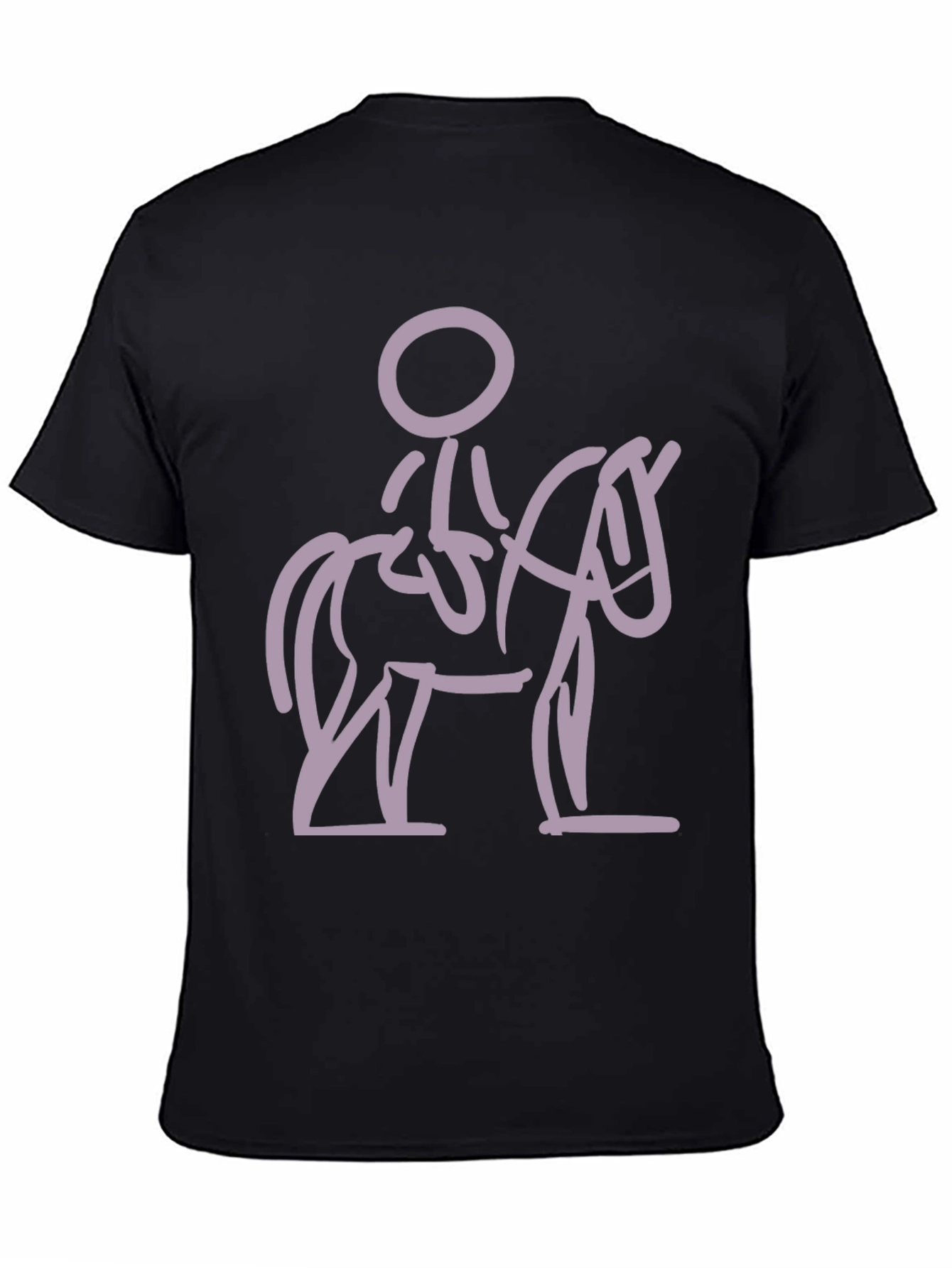 Equestrian Stick Figure Graphic Tee