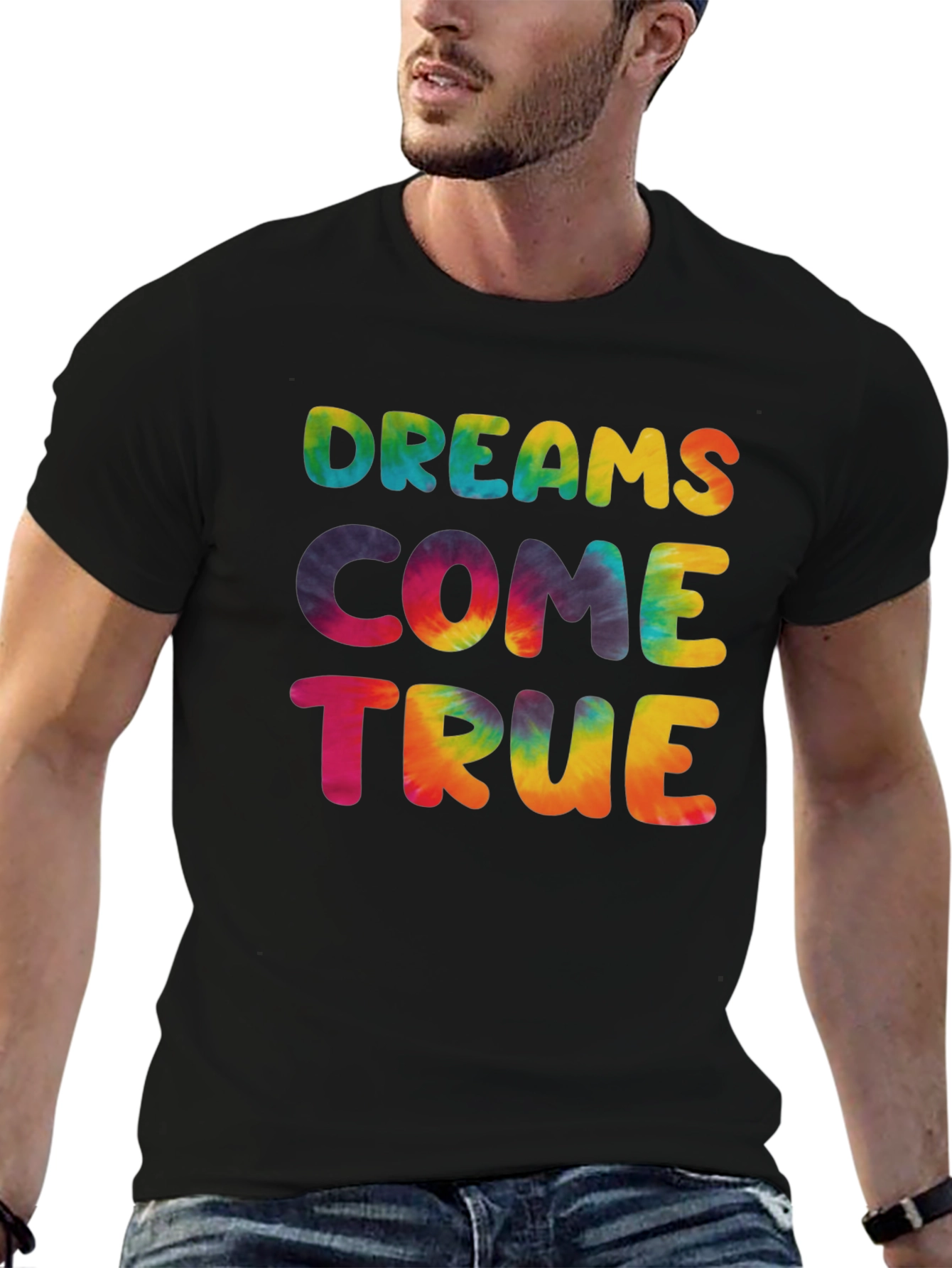 Dreams Come True Tie-Dye Graphic Tee