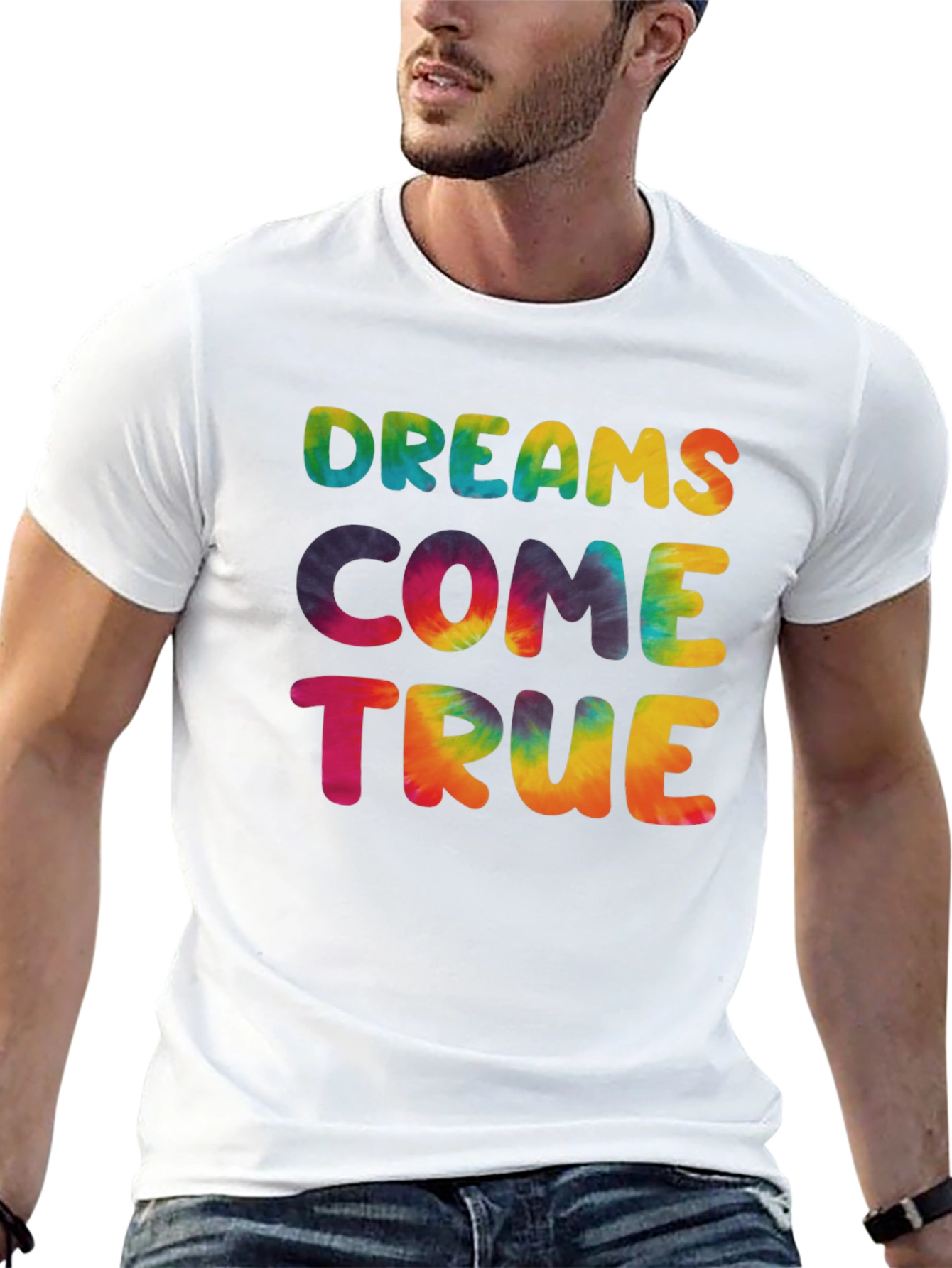 Dreams Come True Tie-Dye Graphic Tee