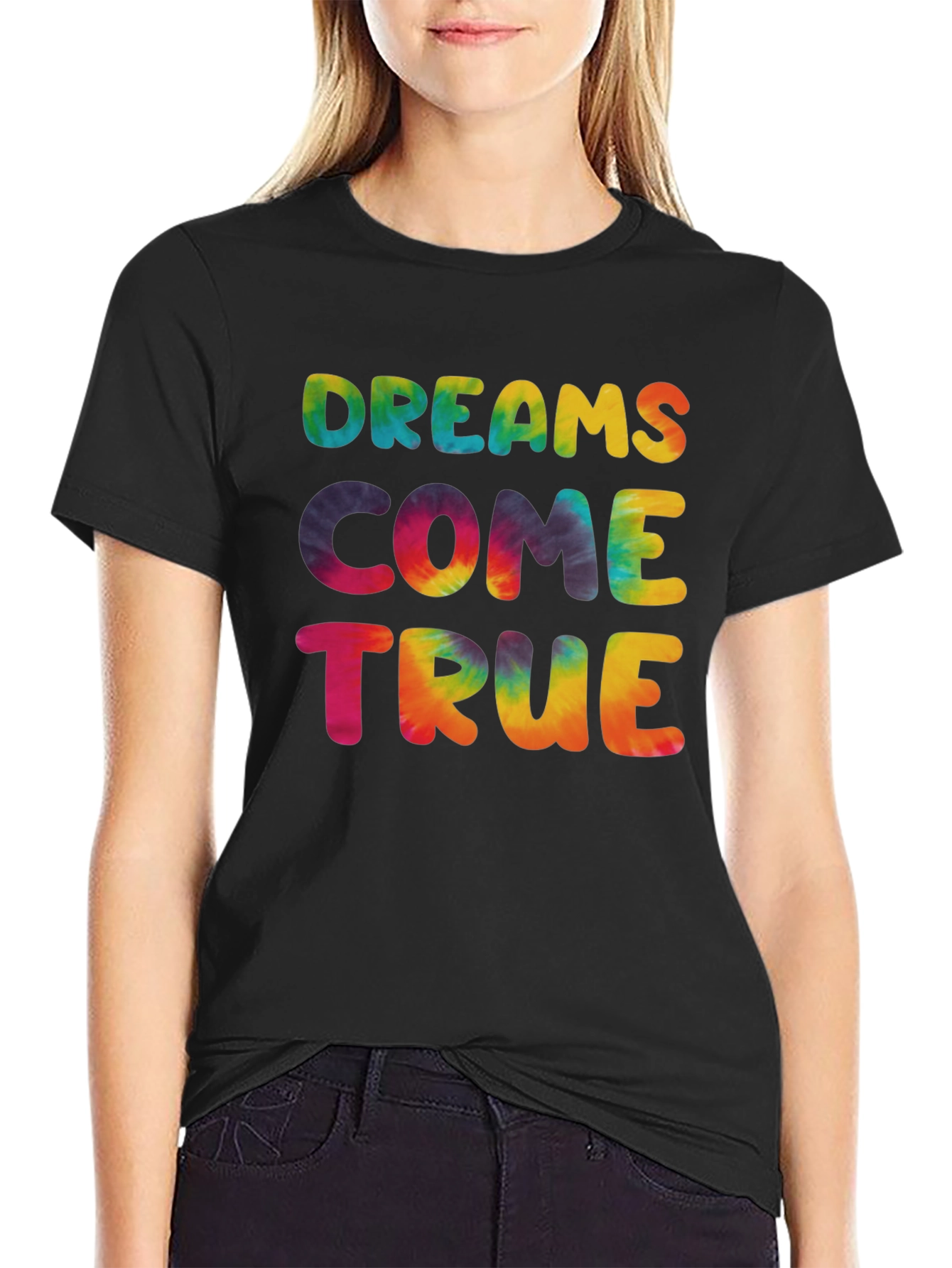 Dreams Come True Tie-Dye Graphic Tee