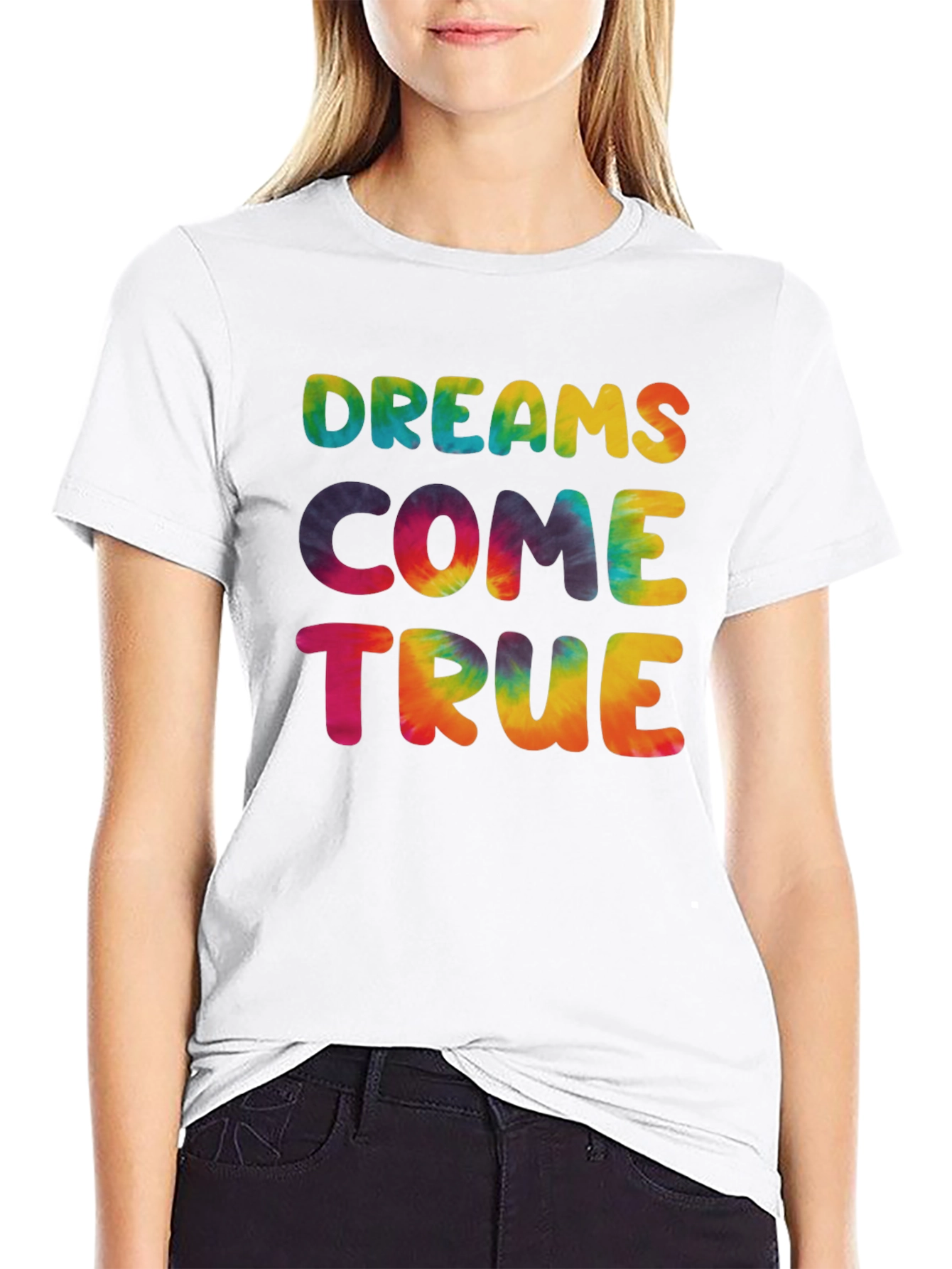 Dreams Come True Tie-Dye Graphic Tee