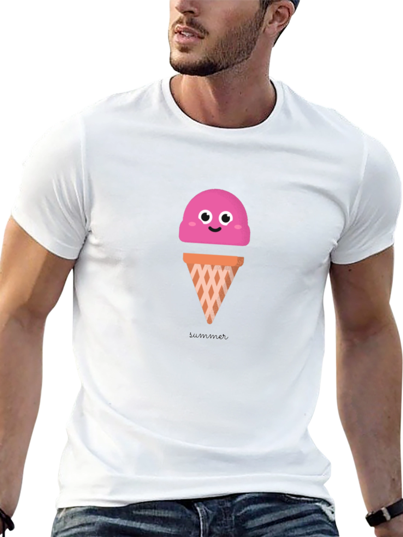 Cute Ice Cream Graphic Tee - Fun & Stylish