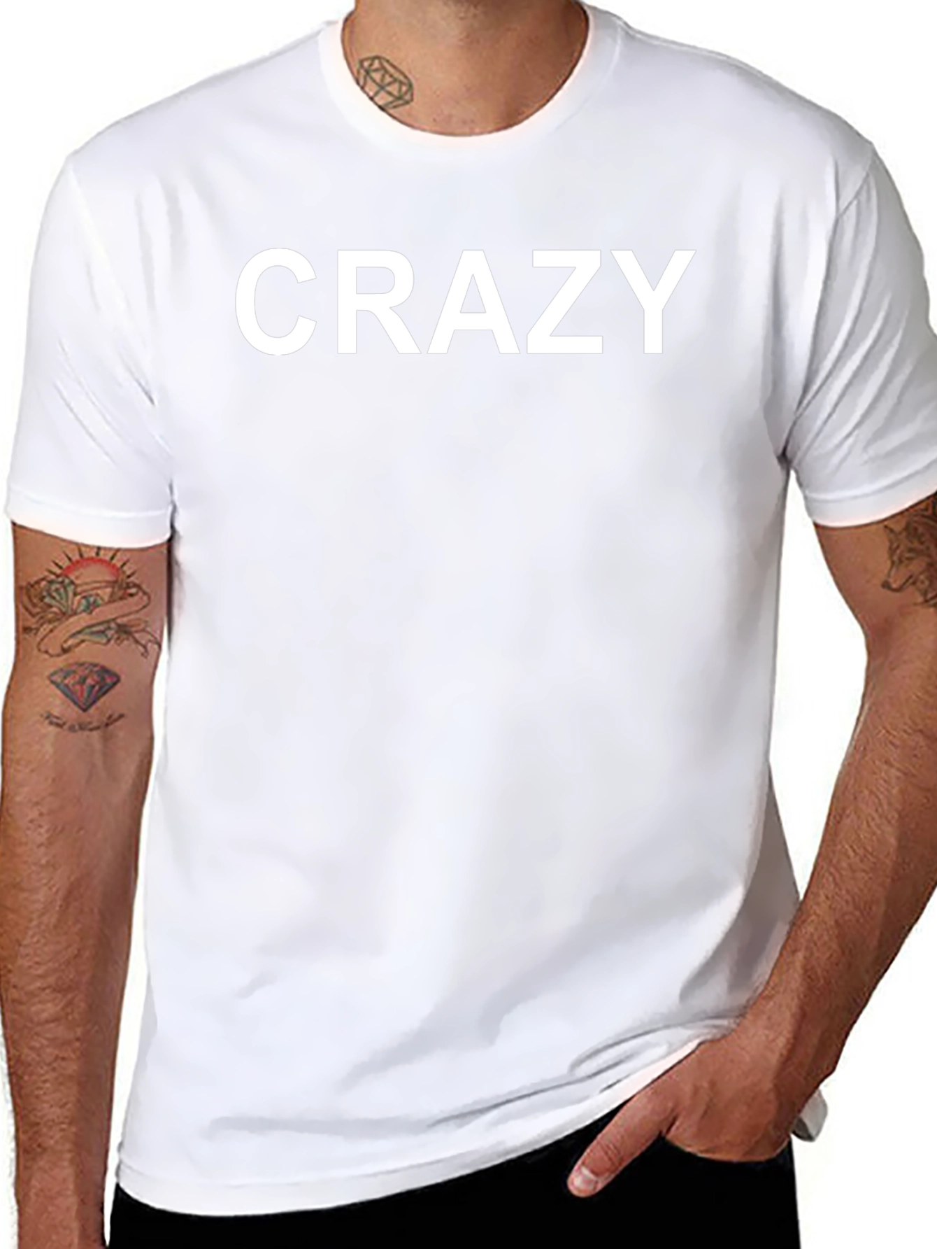 Crazy Graphic Tee - Bold Statement T-Shirt