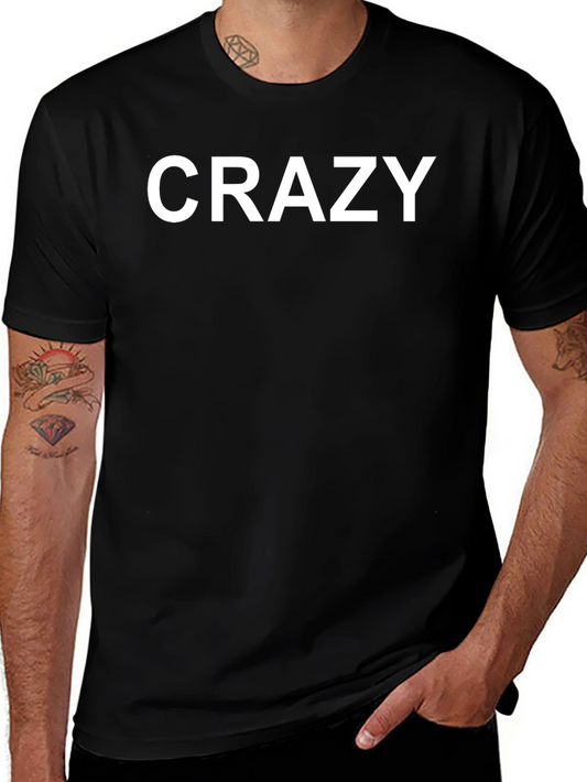 Crazy Graphic Tee - Bold Statement T-Shirt