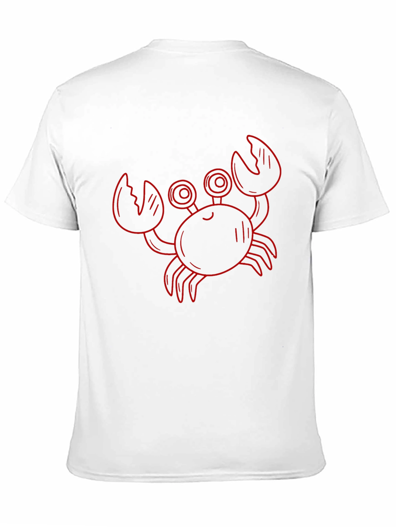 Red Crab Graphic Black T-Shirt