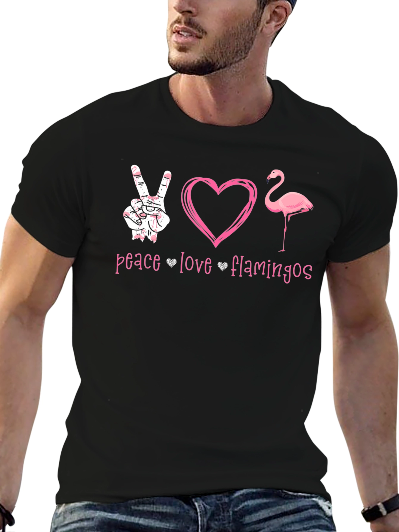 Peace Love Flamingos T-Shirt