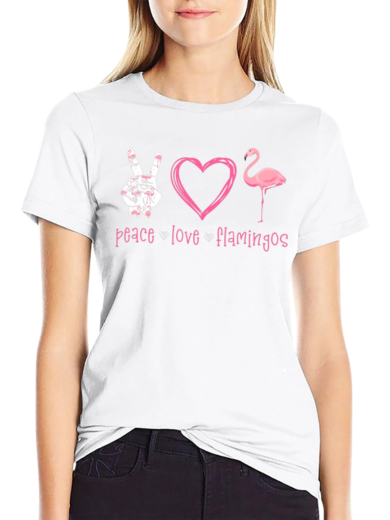 Peace Love Flamingos T-Shirt