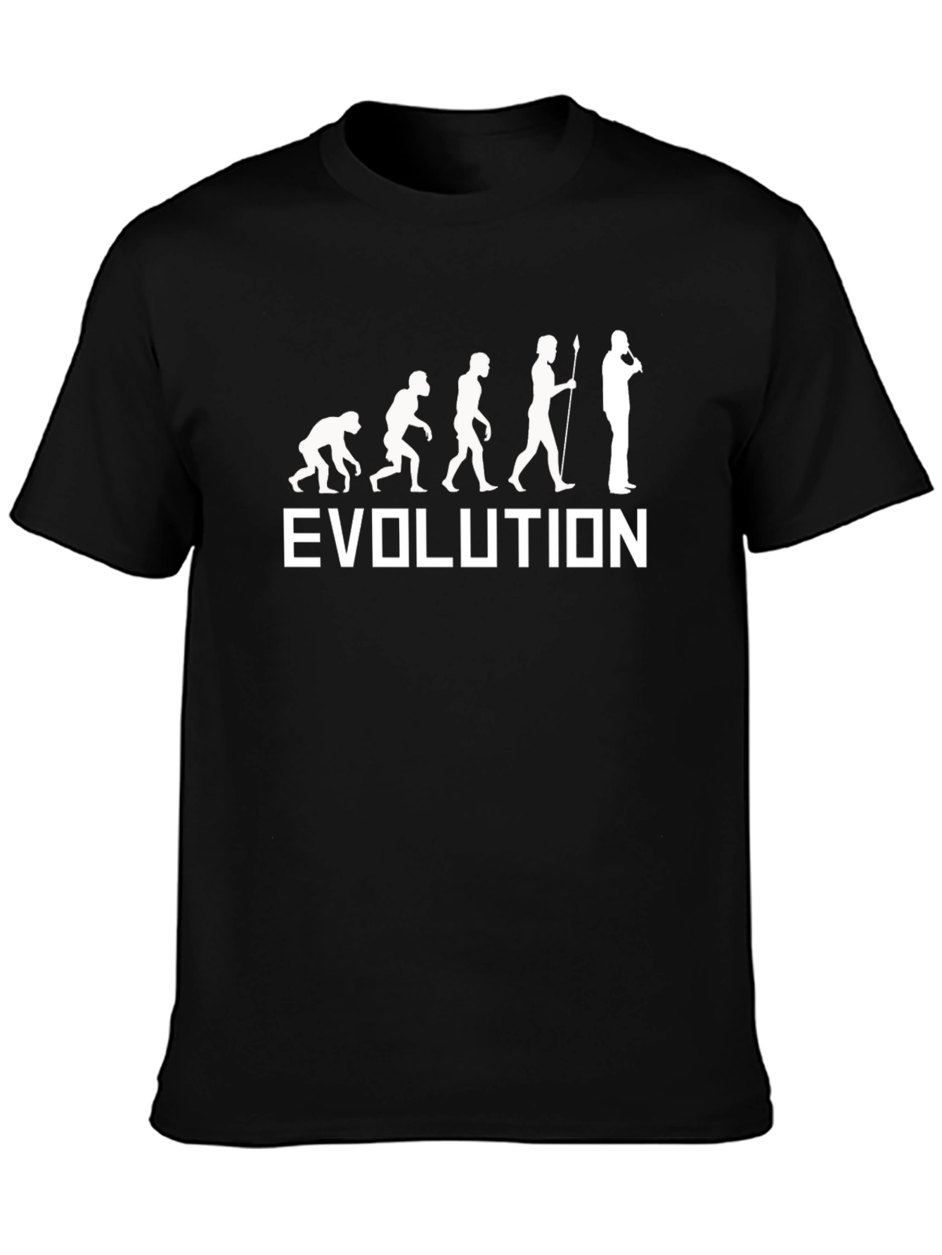 Evolution Mens Black Graphic T-Shirt