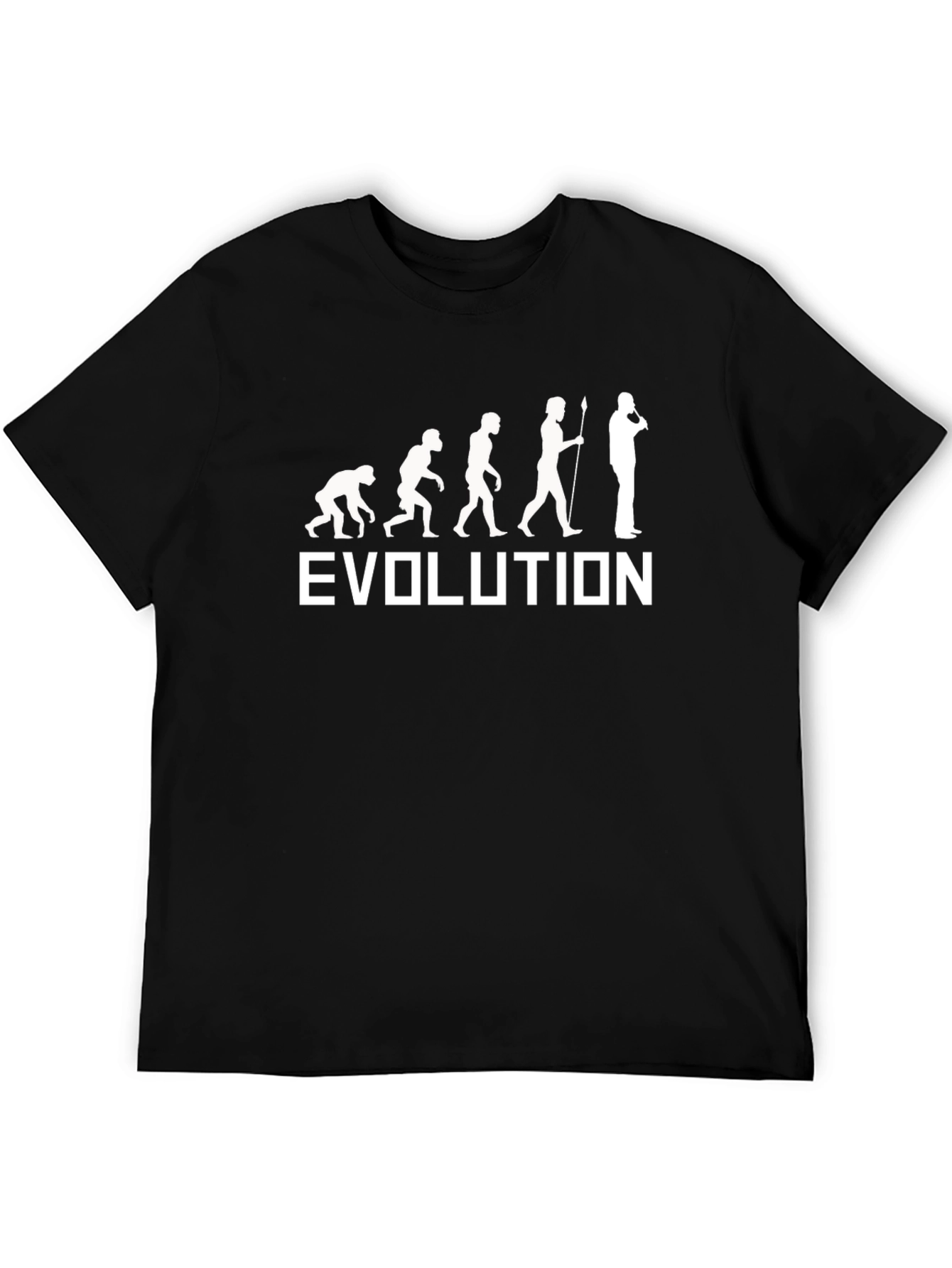 Evolution Mens Black Graphic T-Shirt