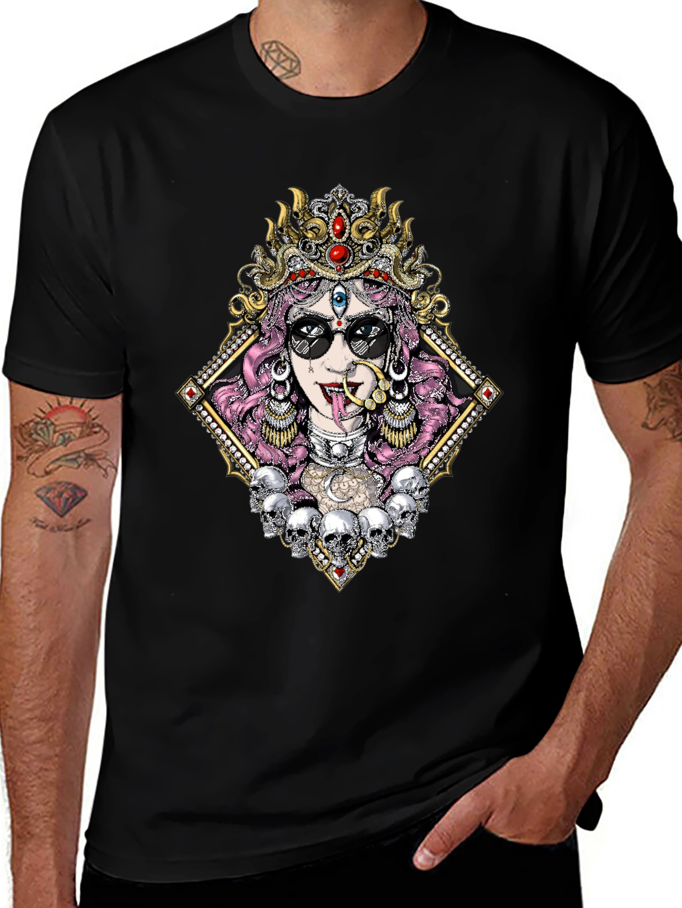 Kali T-Shirt with Skull Design