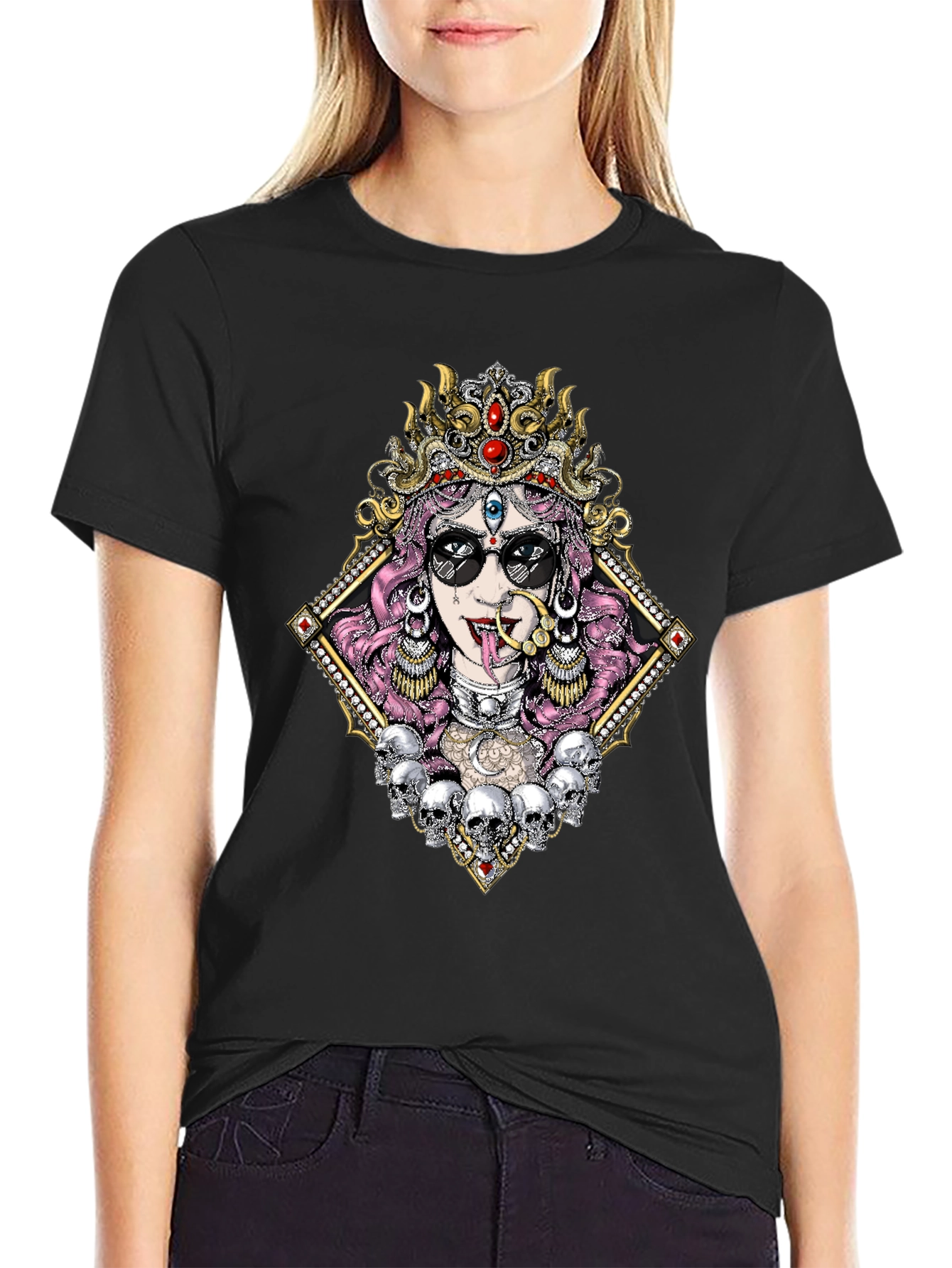 Kali T-Shirt with Skull Design