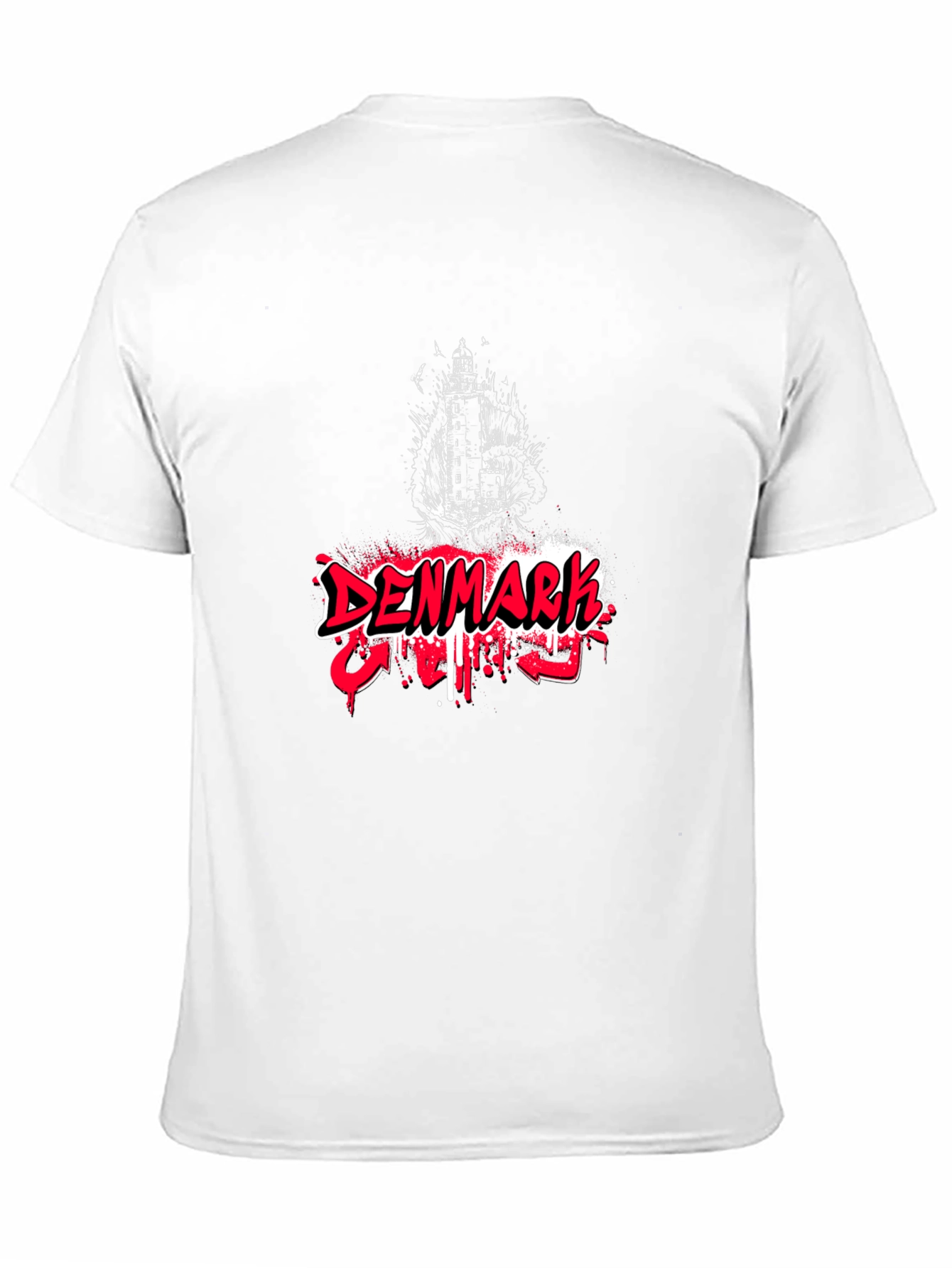 Denmark Graphic Tee - Black Cotton Blend