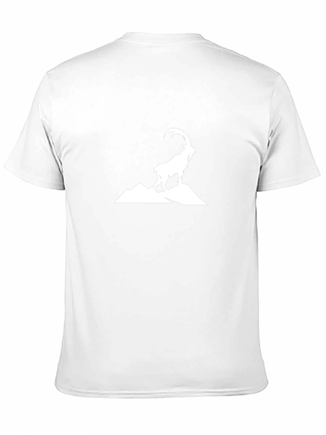 Mountain Goat Graphic Tee - Black Cotton T-Shirt