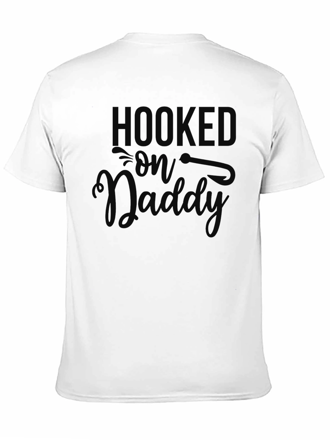 Hooked on Daddy - Mens Black Graphic Tee