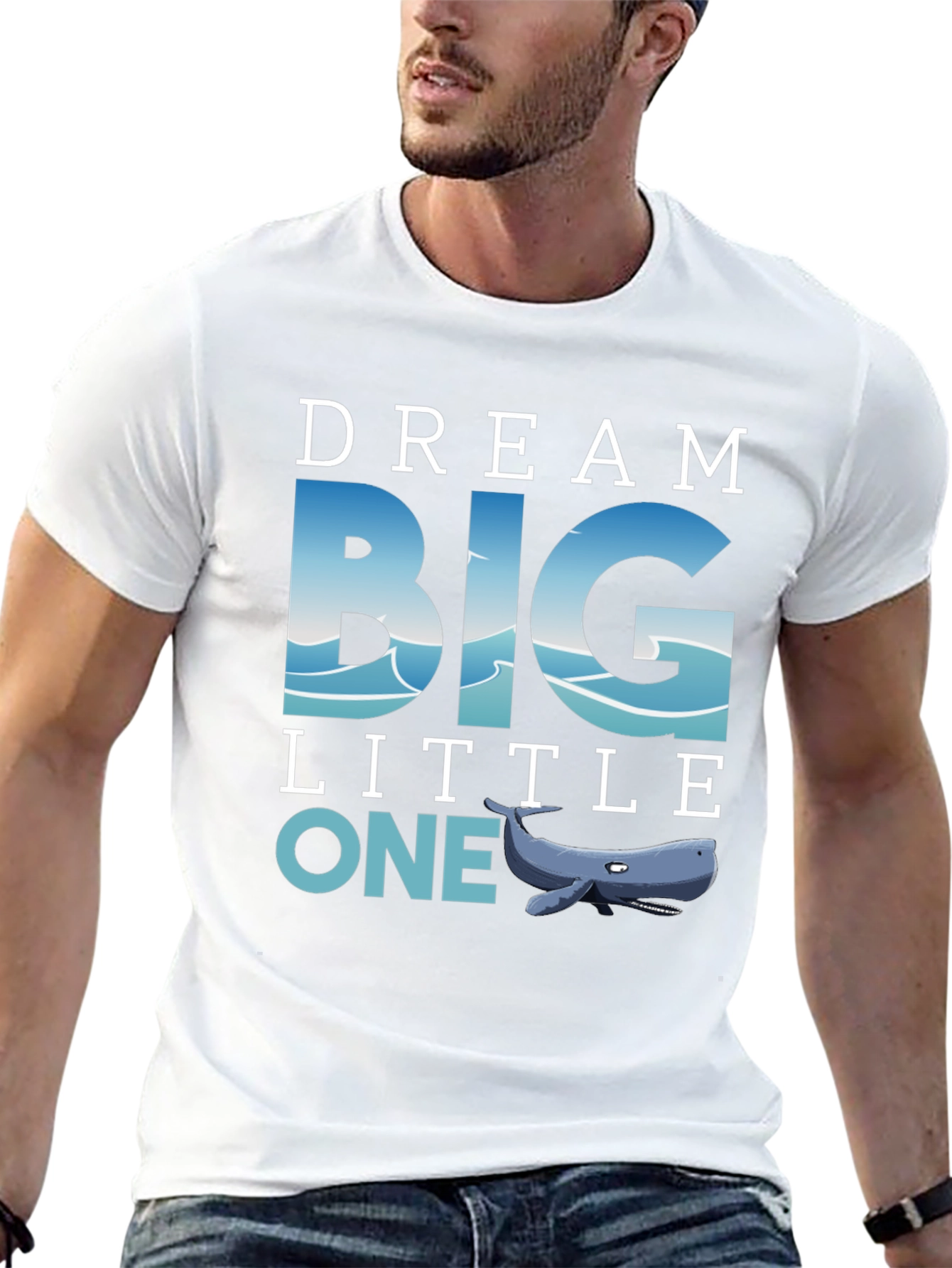 Dream Big Little One Whale Graphic Tee