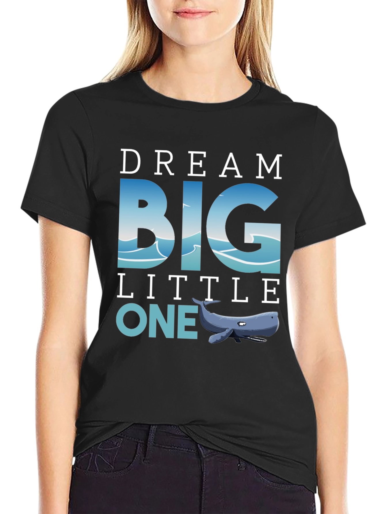 Dream Big Little One Whale Graphic Tee