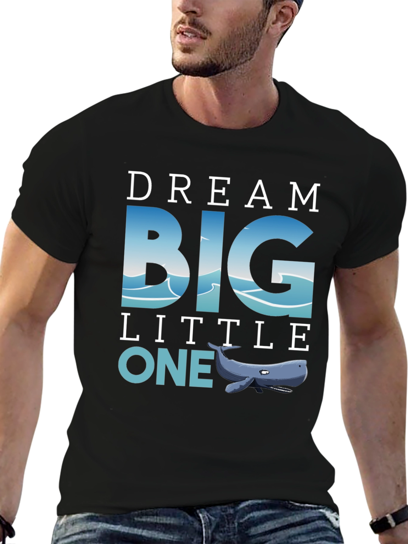 Dream Big Little One Whale Graphic Tee