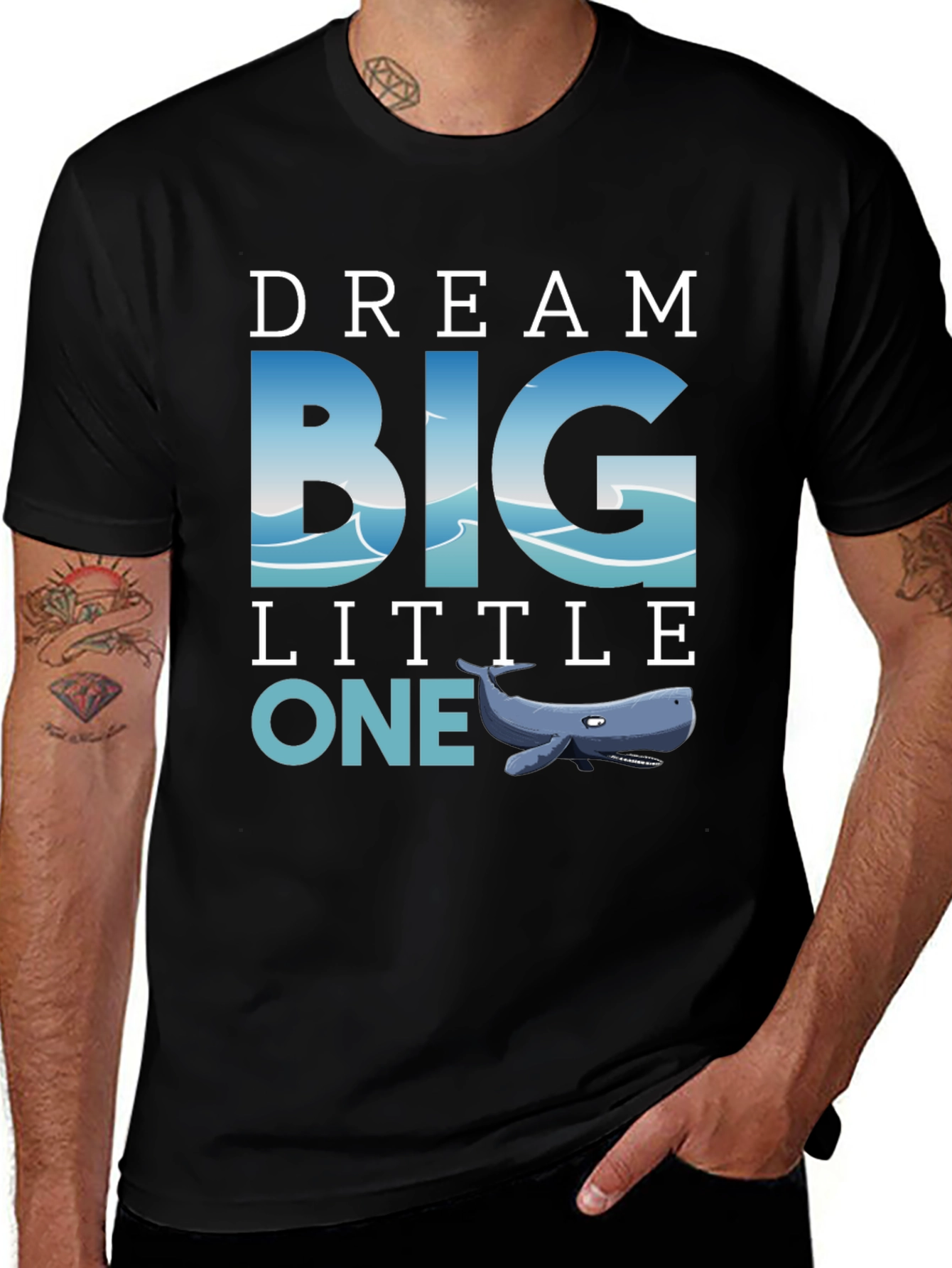 Dream Big Little One Whale Graphic Tee