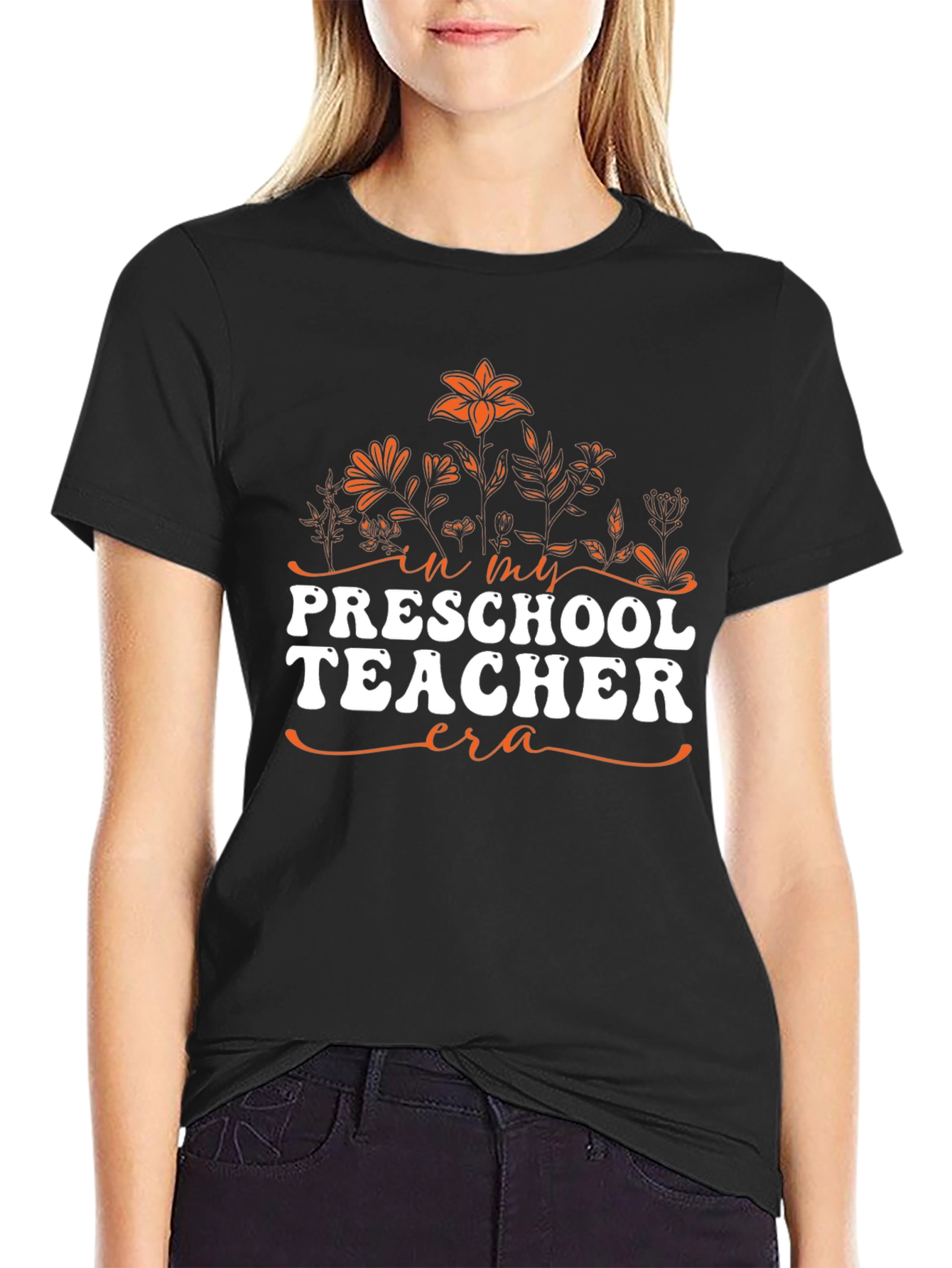 Preschool Teacher Era Graphic T-Shirt