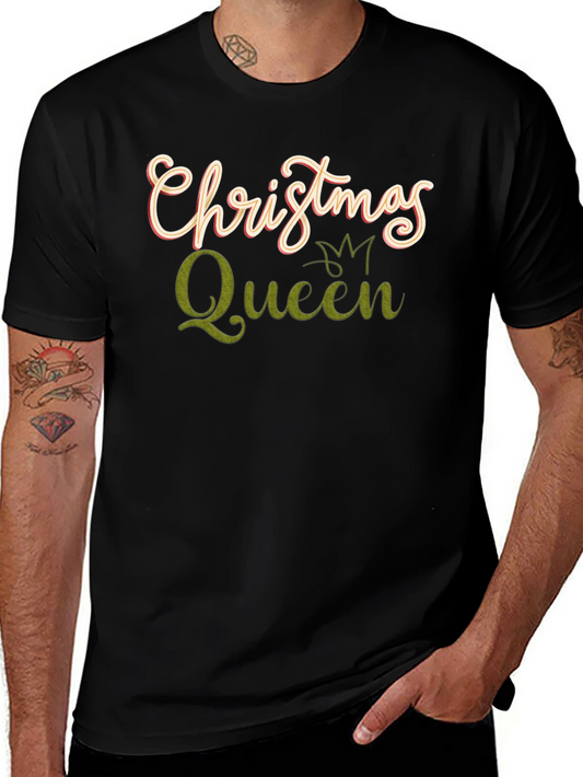 Christmas Queen Graphic Tee - Holiday Apparel