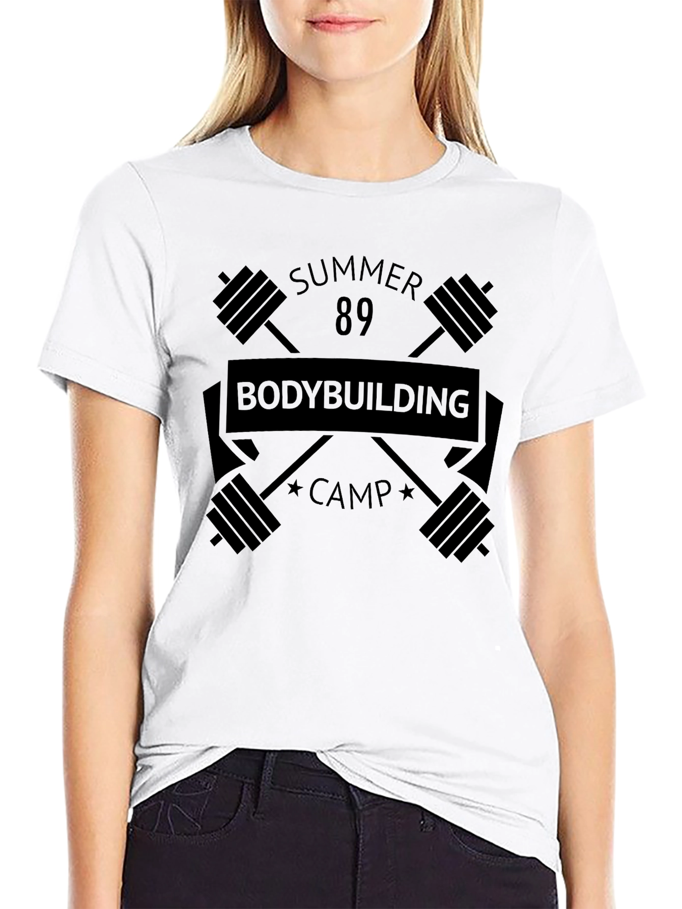 Summer 89 Bodybuilding Camp Black T-Shirt
