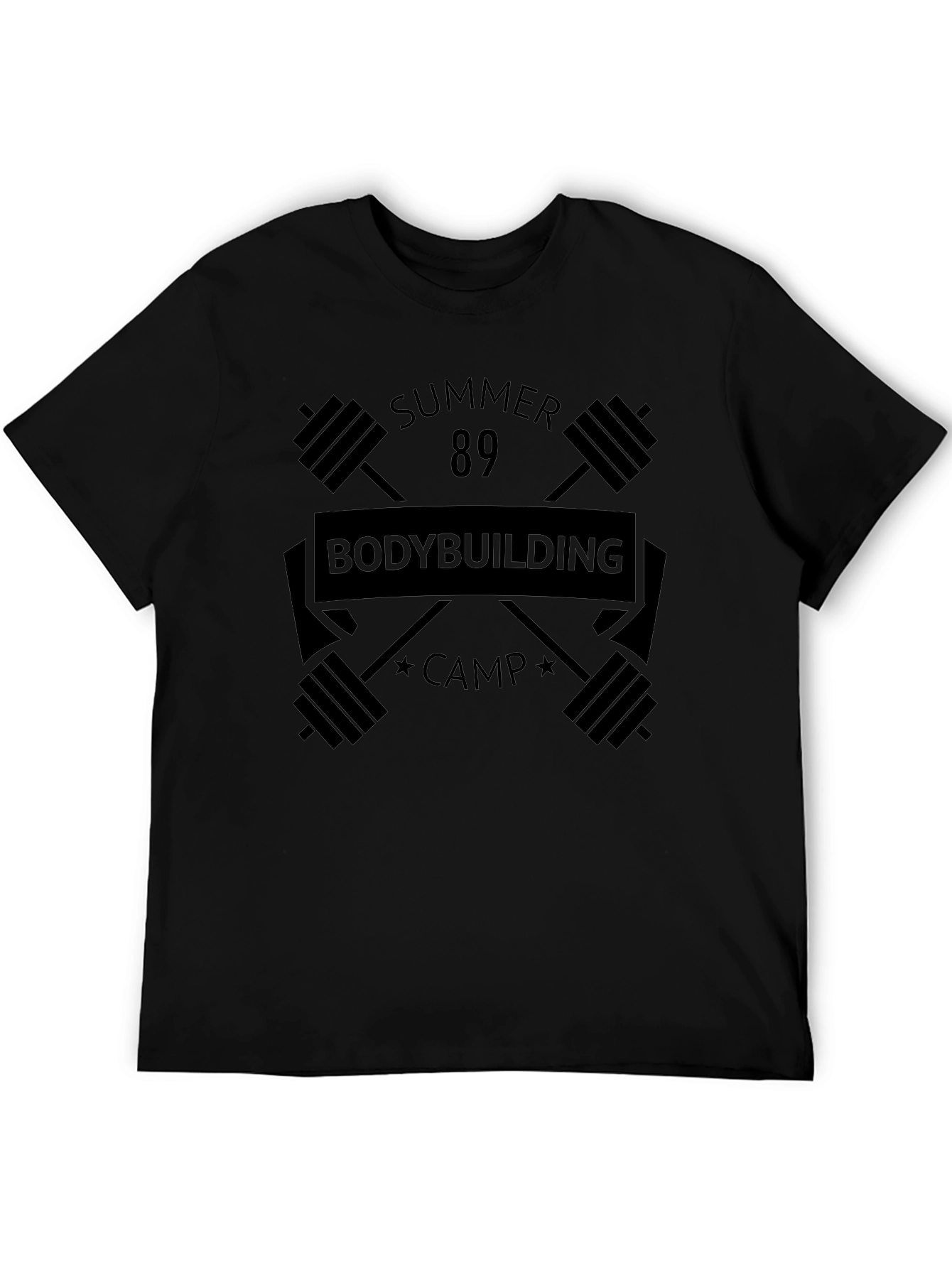 Summer 89 Bodybuilding Camp Black T-Shirt