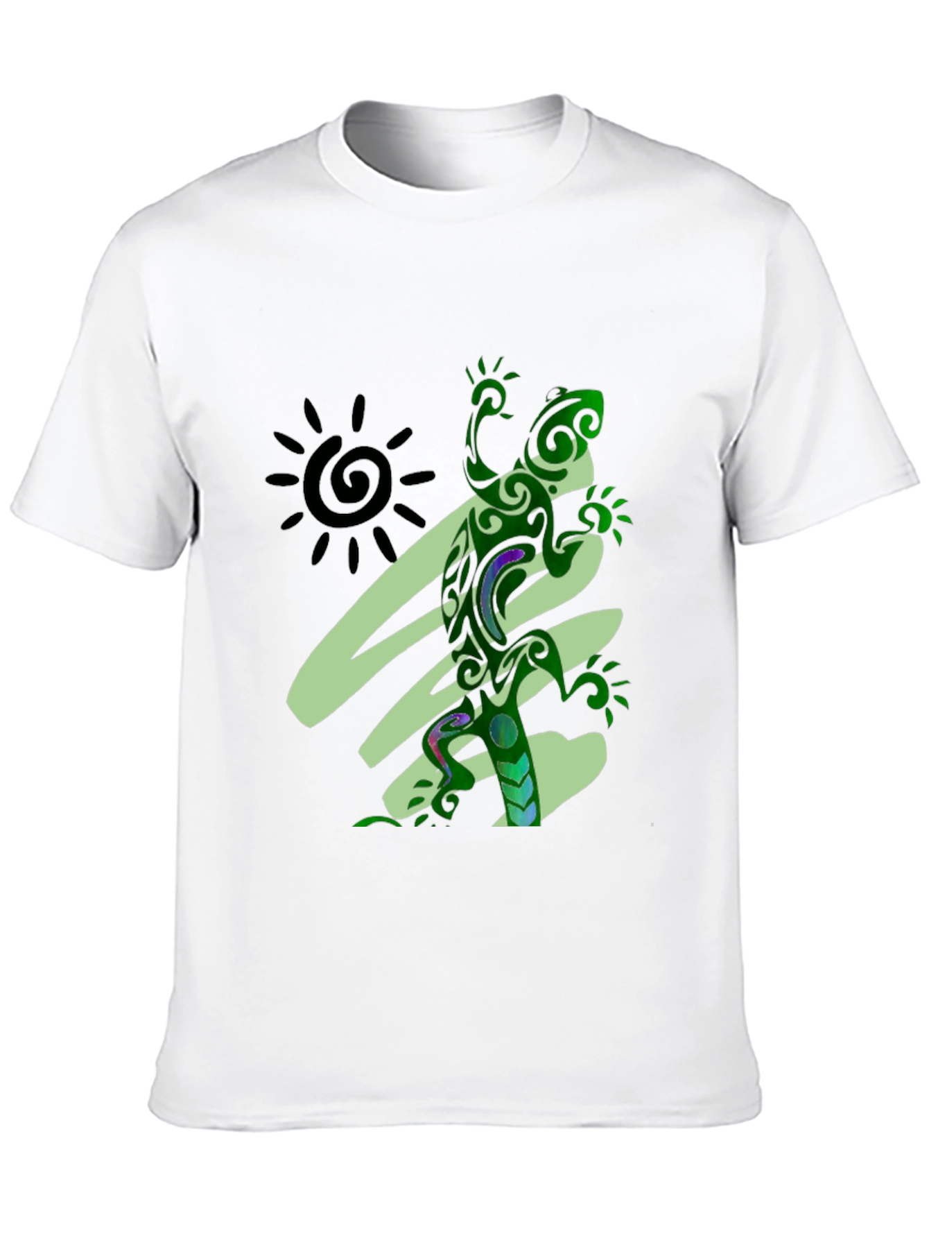 Tribal Lizard Graphic Tee - Unique Design