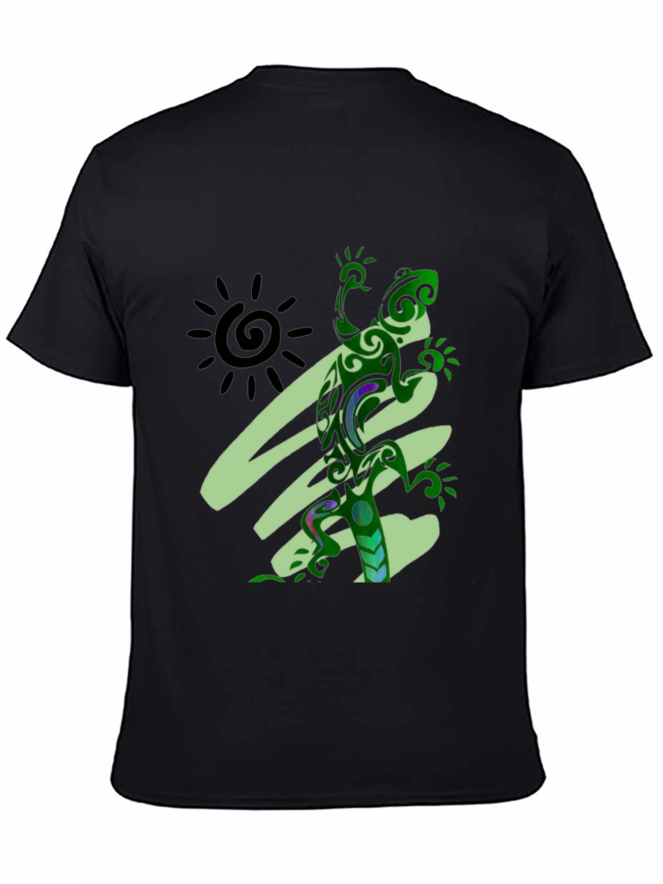 Tribal Lizard Graphic Tee - Unique Design