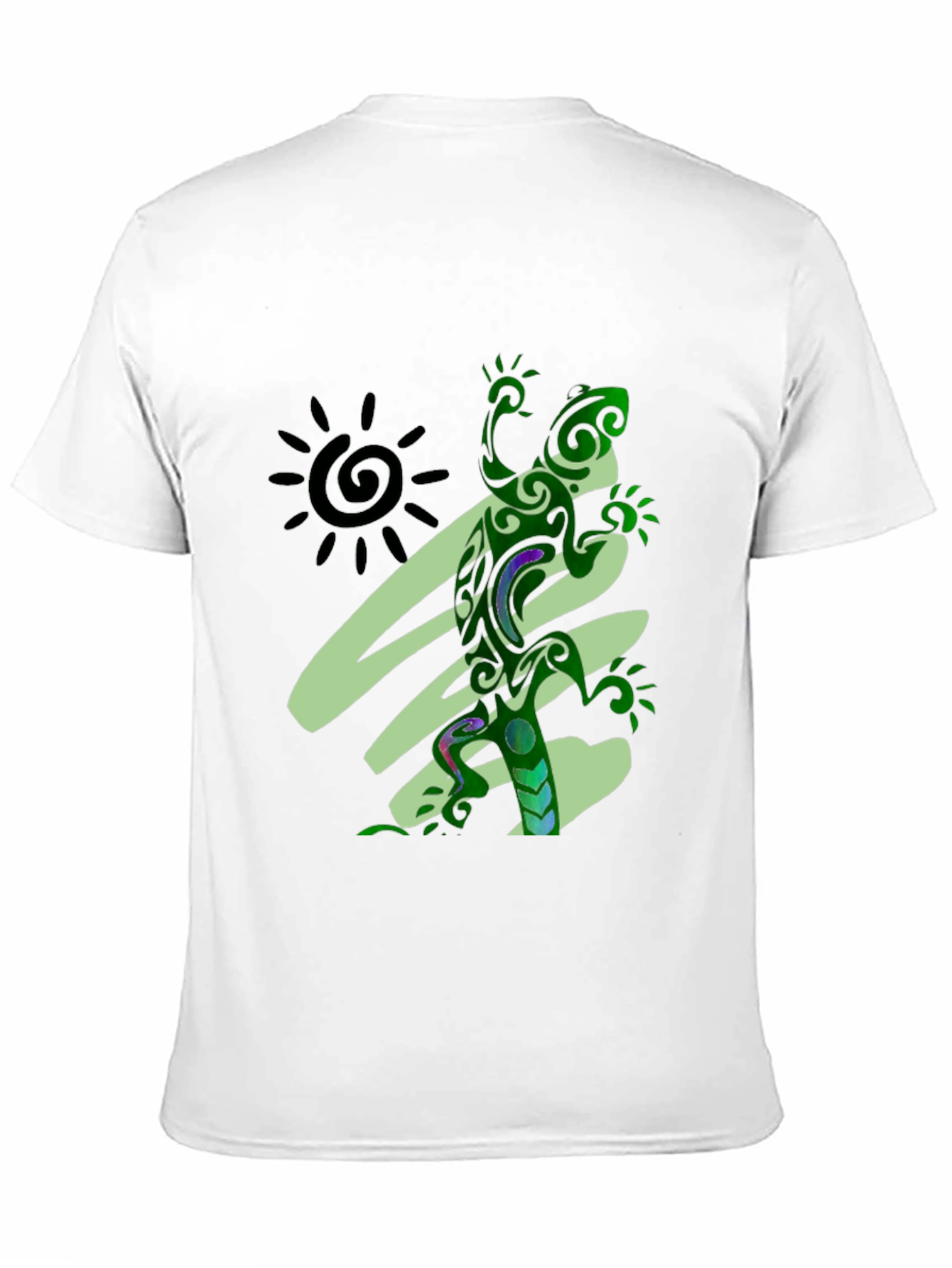 Tribal Lizard Graphic Tee - Unique Design