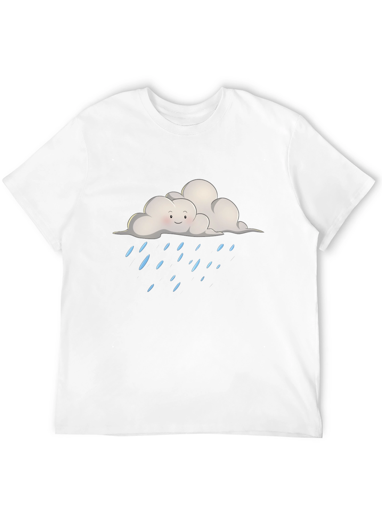 Cloudy Rainday T-Shirt - Unisex Black Tee