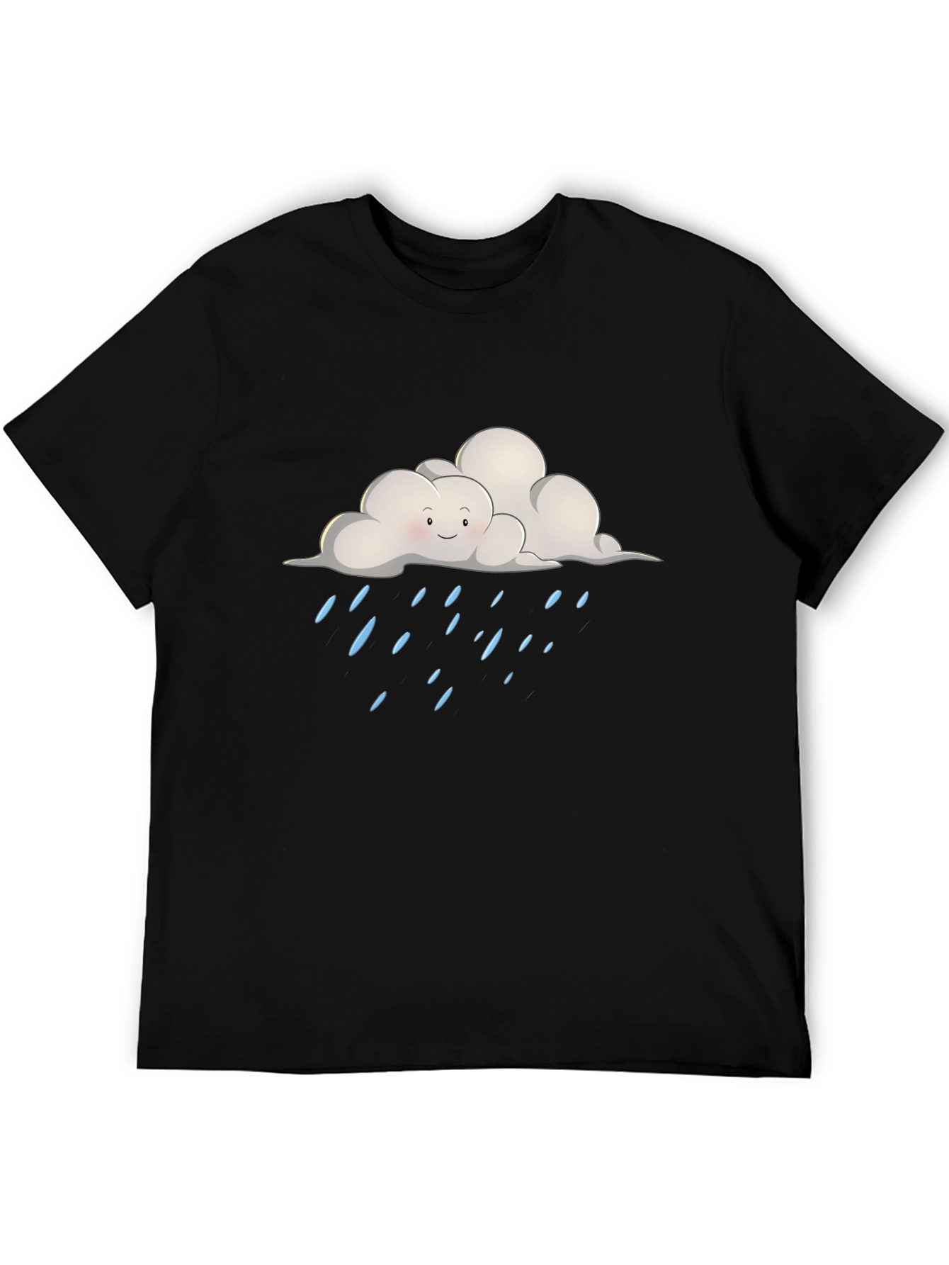 Cloudy Rainday T-Shirt - Unisex Black Tee