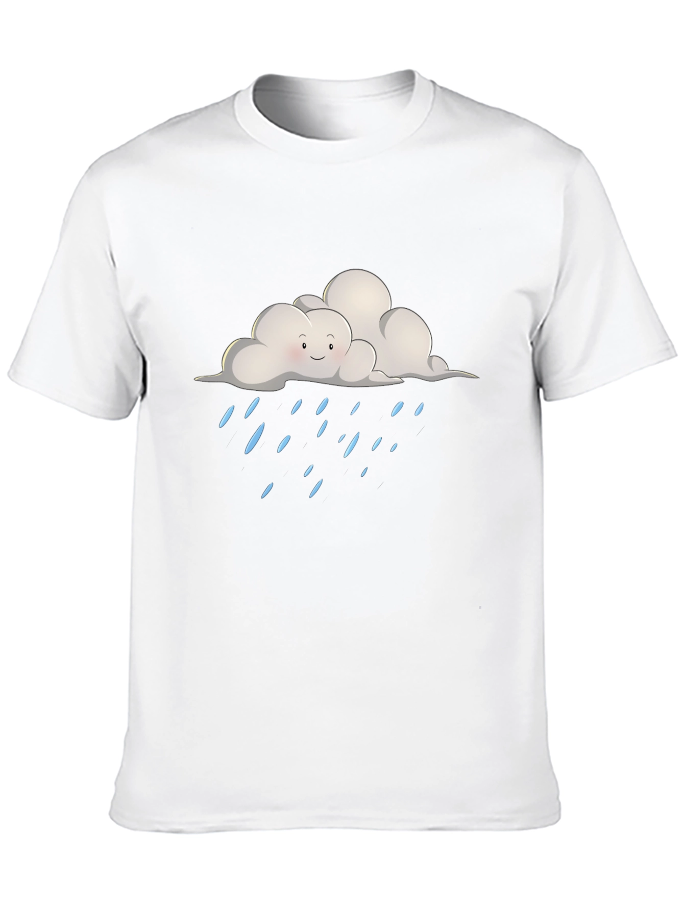 Cloudy Rainday T-Shirt - Unisex Black Tee