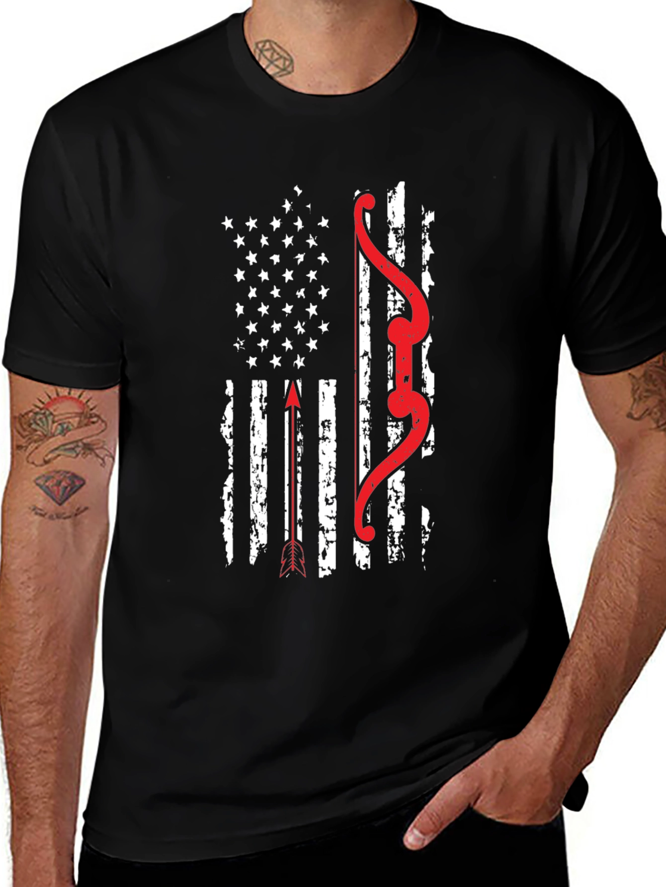 Archery American Flag Graphic Tee