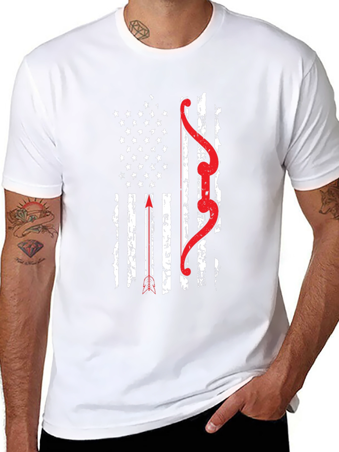 Archery American Flag Graphic Tee