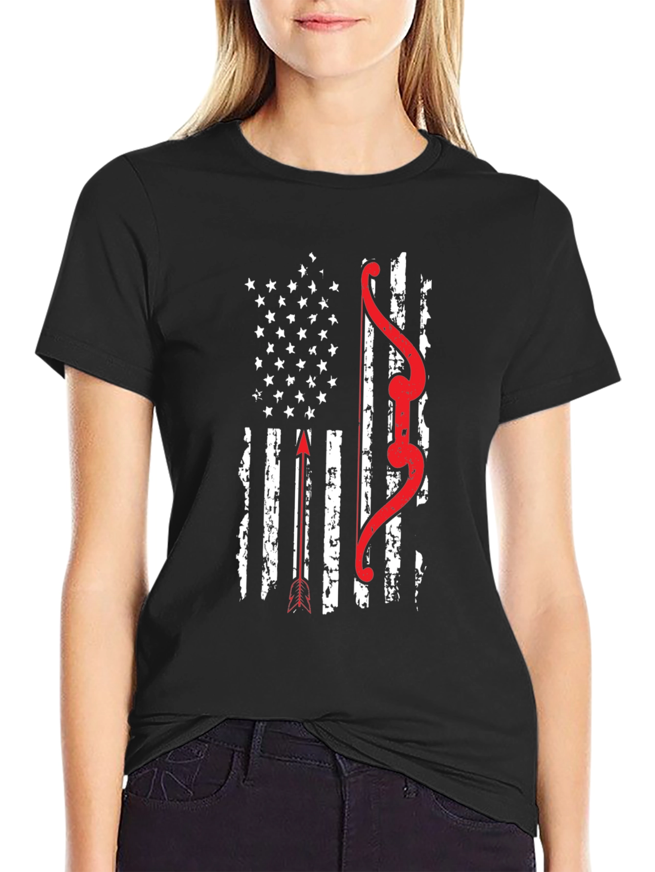 Archery American Flag Graphic Tee