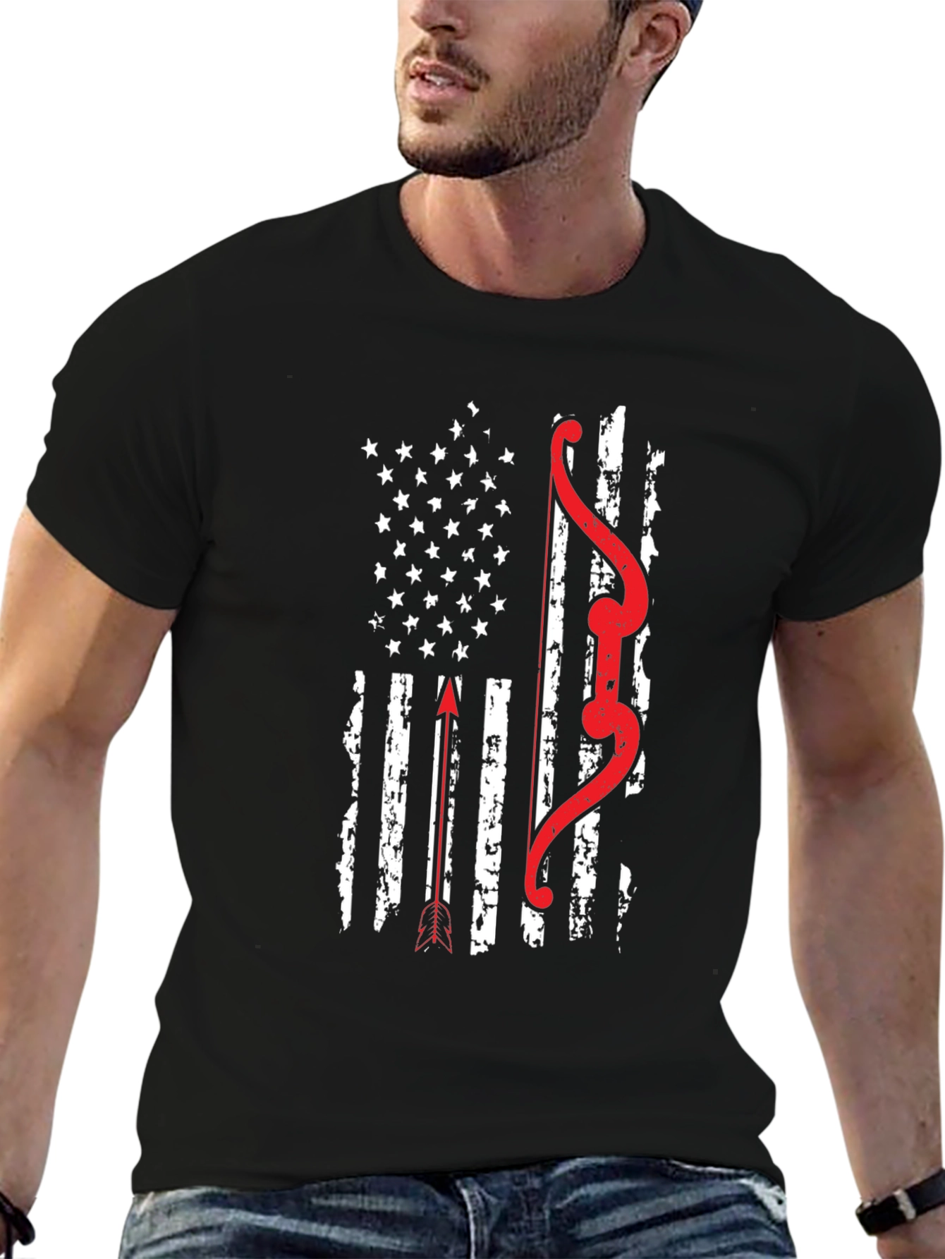 Archery American Flag Graphic Tee