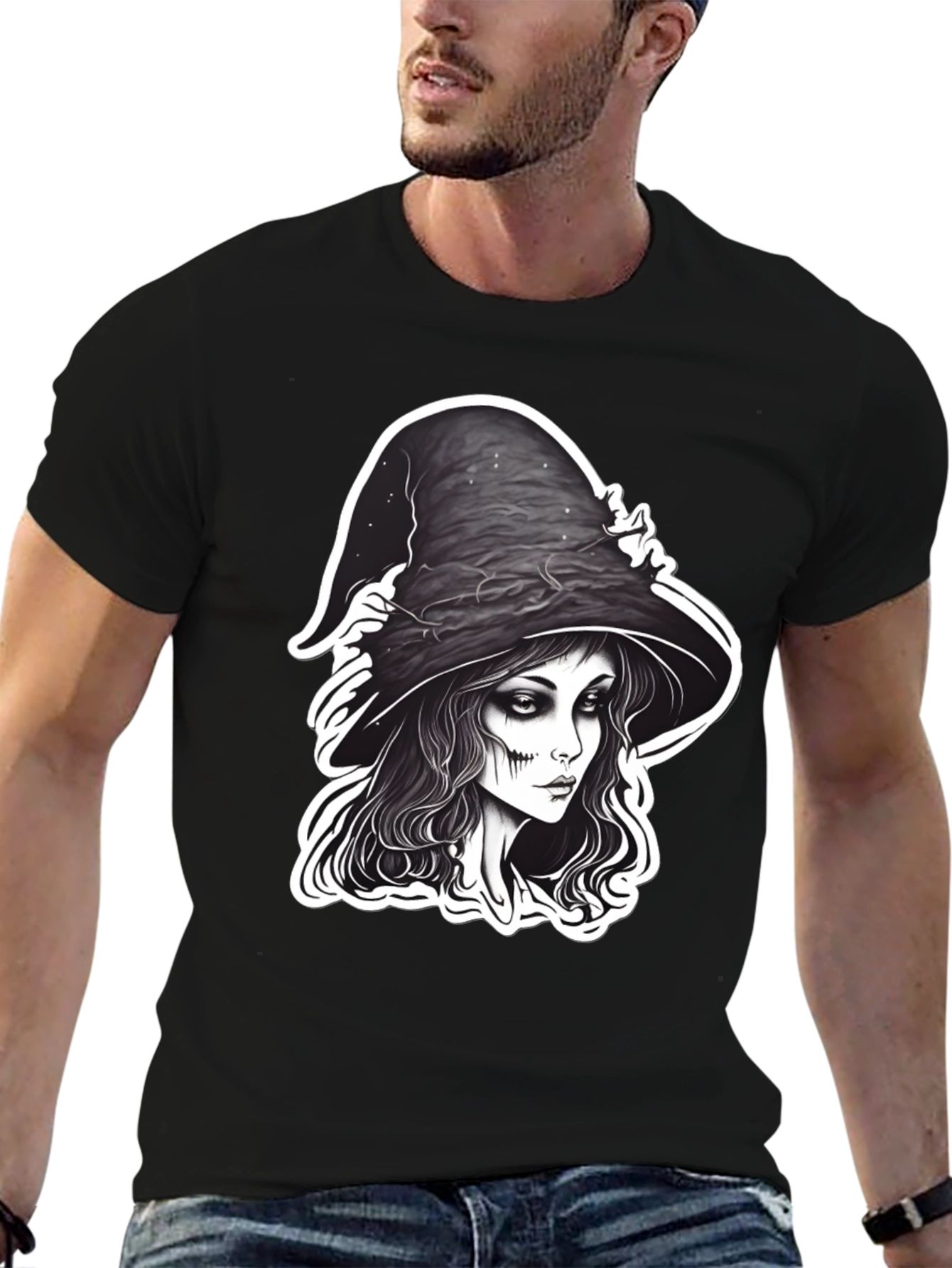 Witch Graphic Black T-Shirt