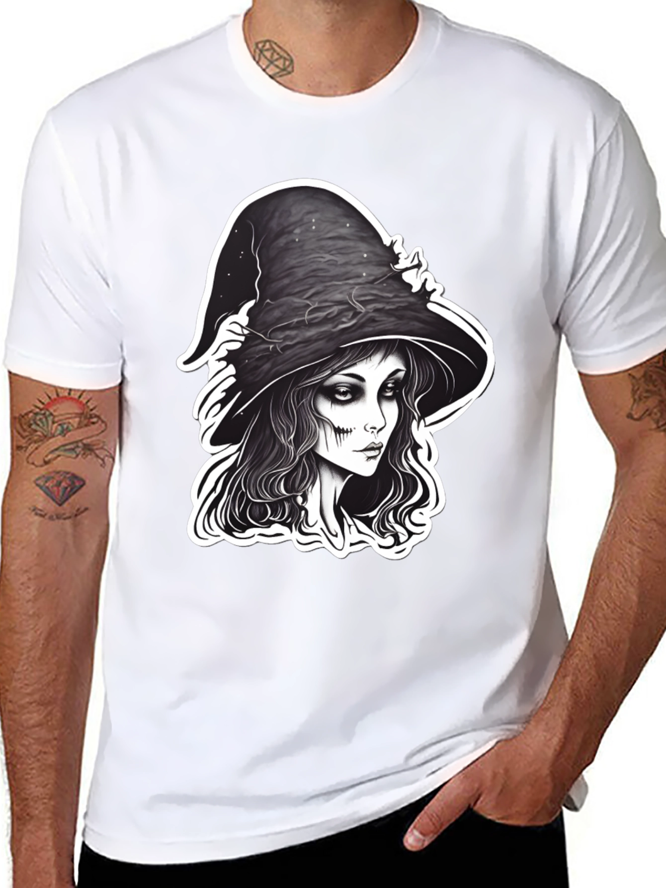 Witch Graphic Black T-Shirt