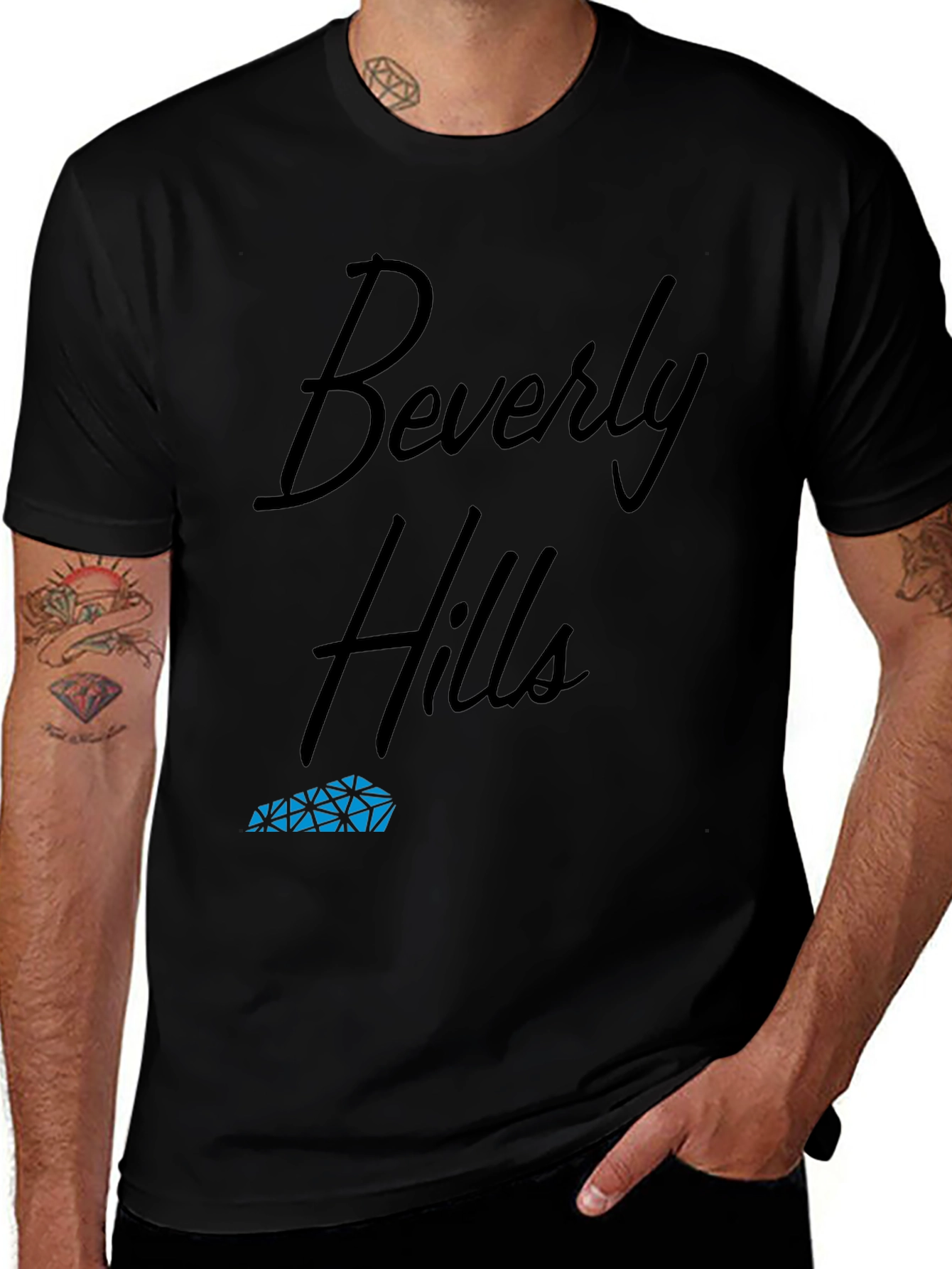 Beverly Hills Black Graphic Tee