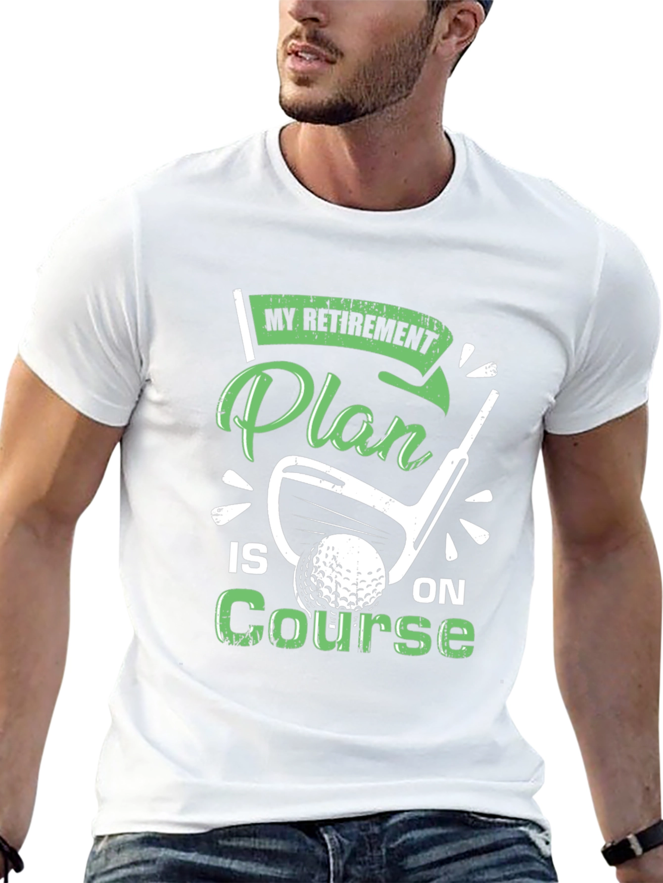 Retirement Plan Golf T-Shirt - On Course Tee