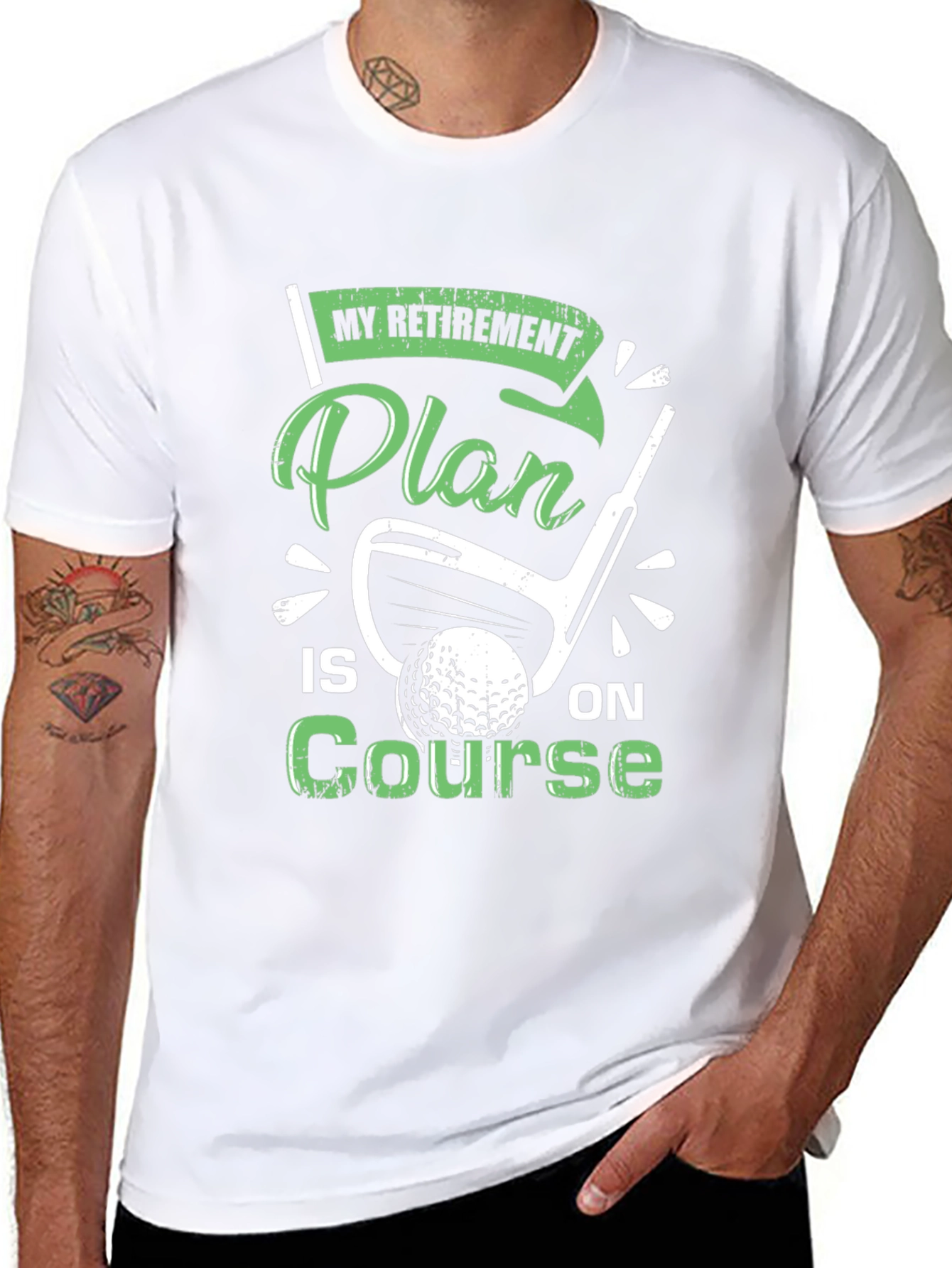 Retirement Plan Golf T-Shirt - On Course Tee